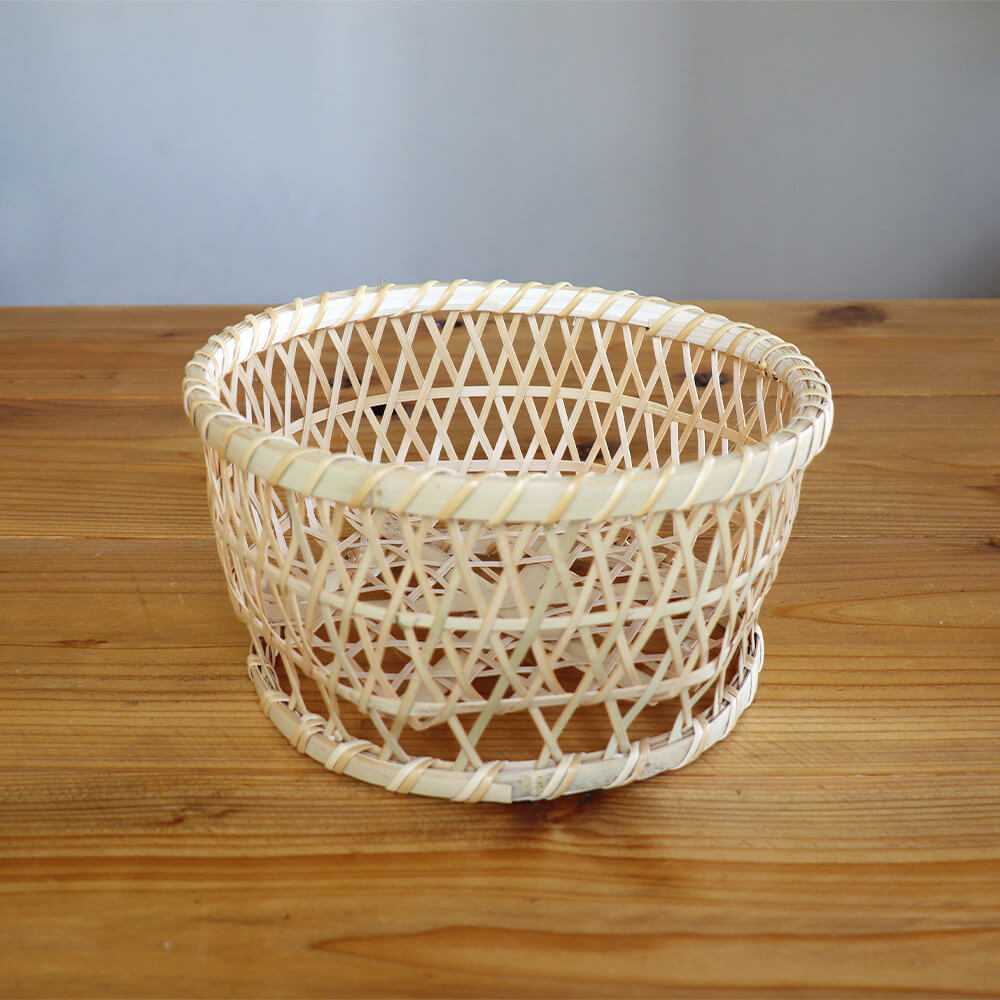 楽天市場】【岩手県二戸 鳥越竹細工】スズ竹(篠竹) ごかご(椀かご) 深