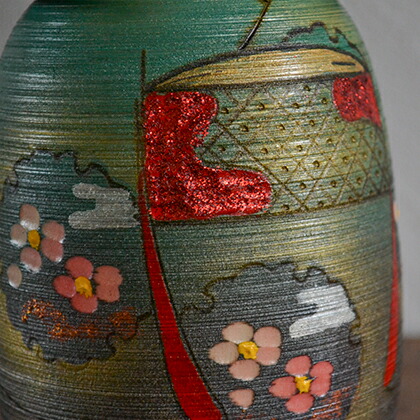 卯三郎こけし 春光 伝統 こけし 創作こけし 民芸 日本製 人形 木 置物 緑 女の子 花 おかっぱ 着物 かわいい おしゃれ 手作り 和 雑貨 和雑貨 和小物 デザイン 職人 お土産 日本土産 インテリア Japanese Doll お中元 御中元