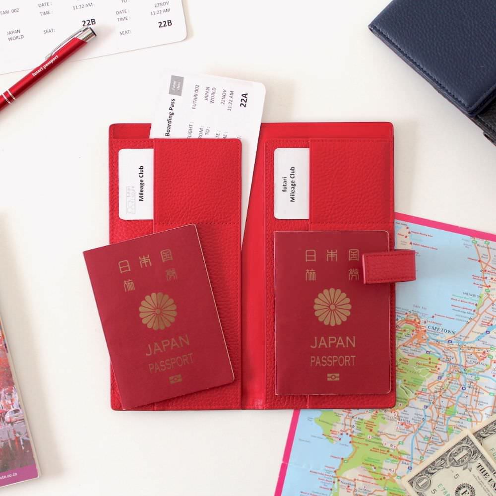 futari passport (Bourgogne Red) フタリパスポート 【御芽出度 差し上げ物 両親差し上げ物 渡航免状押しかぶせる】