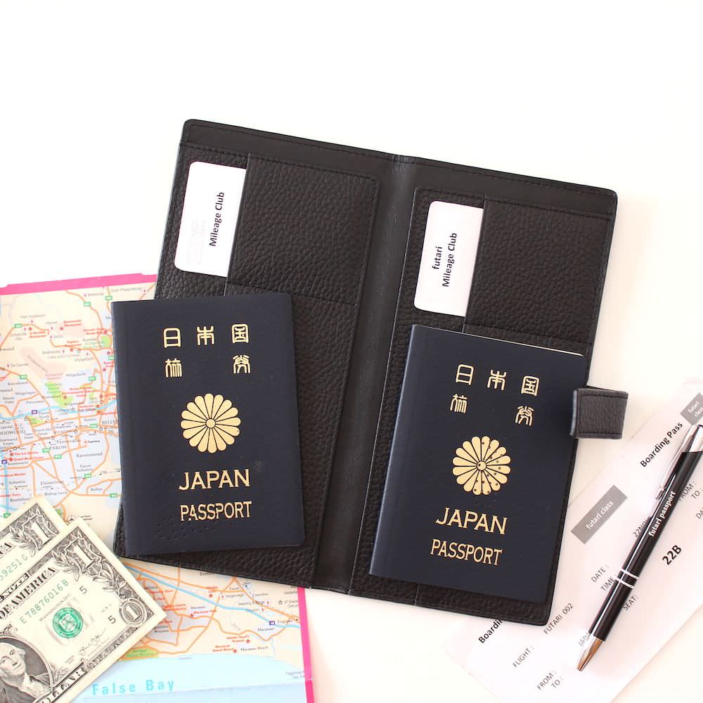 futari passport (Black) フタリパスポート 【御芽出度 差し上げ物 両親差し上げ物 渡航免状押しかぶせる】
