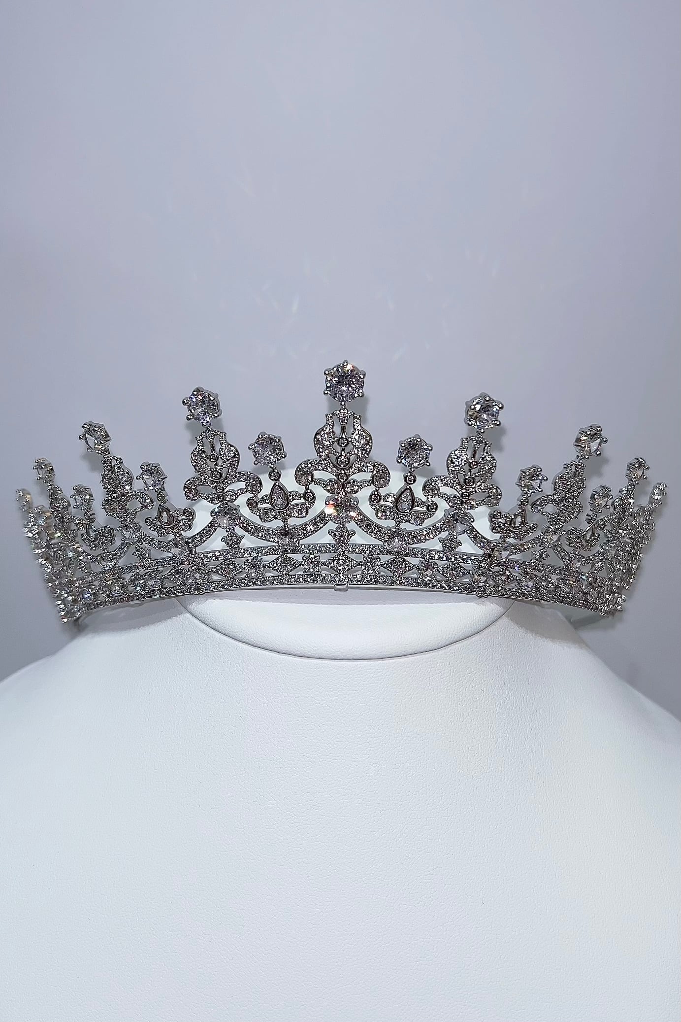 【レディース 上品】ジルコニアティアラ ブライダルティアラ ≪ZT-20≫【結婚式ヘアアクセサリー】【フォーマル 卒業式 入学式 シンプル プレゼント】