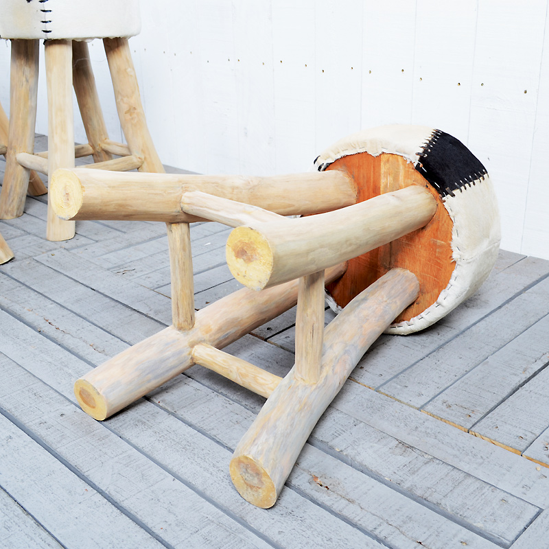 【楽天市場】送料無料 【ビンゴ】ファースツール アジアン家具 椅子 いす ファー 木製 1人掛け 皮 毛皮 チェア 一人掛けチェア シンプル