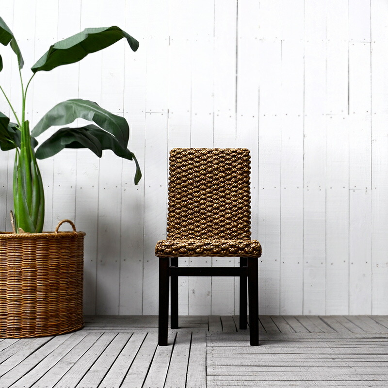 楽天市場】ウォーターヒヤシンス ダイニングチェア98 DB アジアン家具