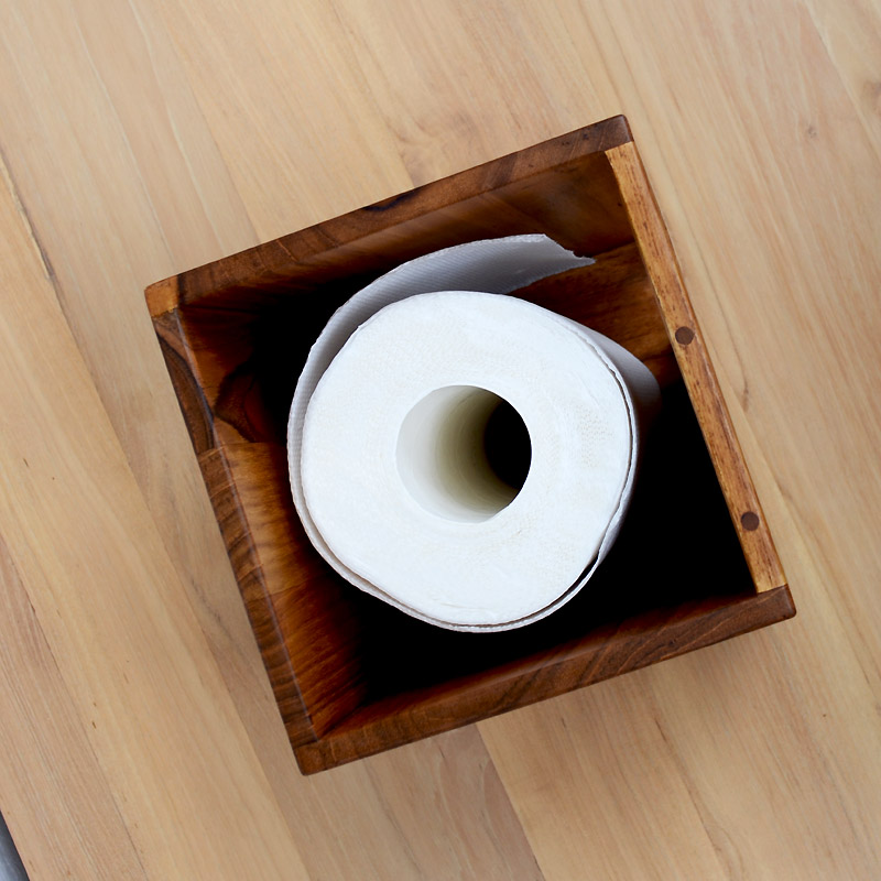 Corigge Market Rakuten Global Teak Boxes Toilet Paper Teak Boxes Toilet Paper Wooden Roll Tissue Box Holder Case Nordic Asian Chic Cute Dress Modern Simple Kitchen Wood