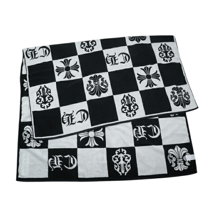 新品未使用　CHROME HEARTS　100%コットン ビーチタオル ホワイト 2d2aa582cfa74e8bfef8cbd2dccce1