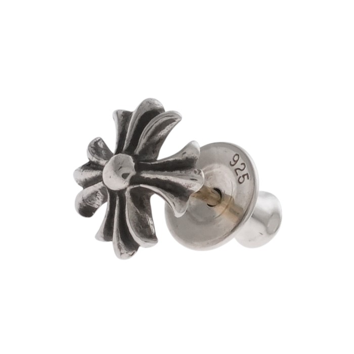 CHROME HEARTS (クロムハーツ) STUD HEART クロムハーツ ハート スタッド シルバー ピアス / CHROME HEARTS