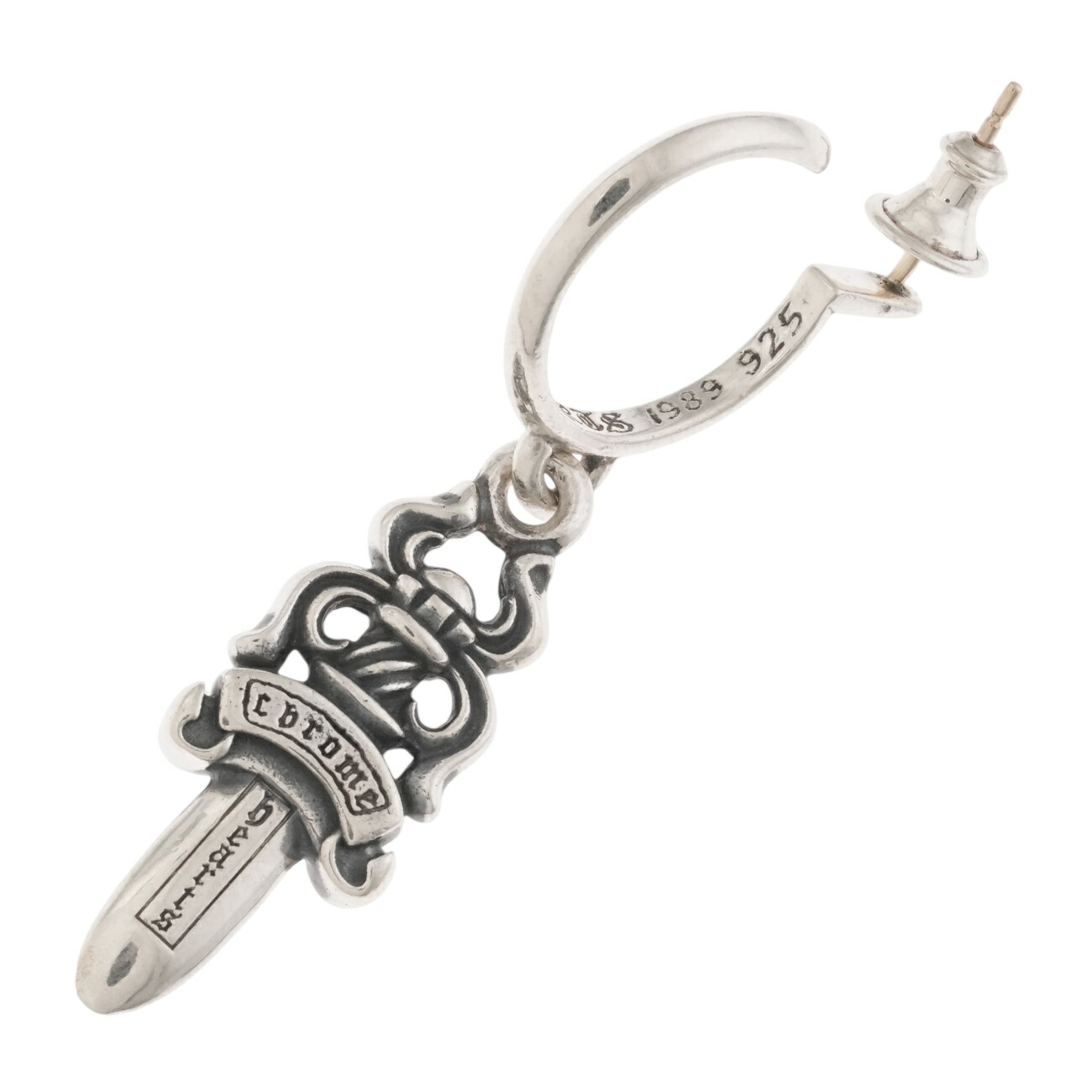 楽天市場】CHROME HEARTS 22K #5 DAGGER HOOP EARRING クロムハーツ
