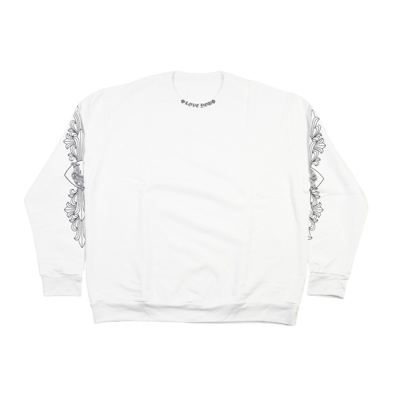 楽天市場】CHROME HEARTSクロムハーツLOVE YOU CREW SWEATSHIRT white