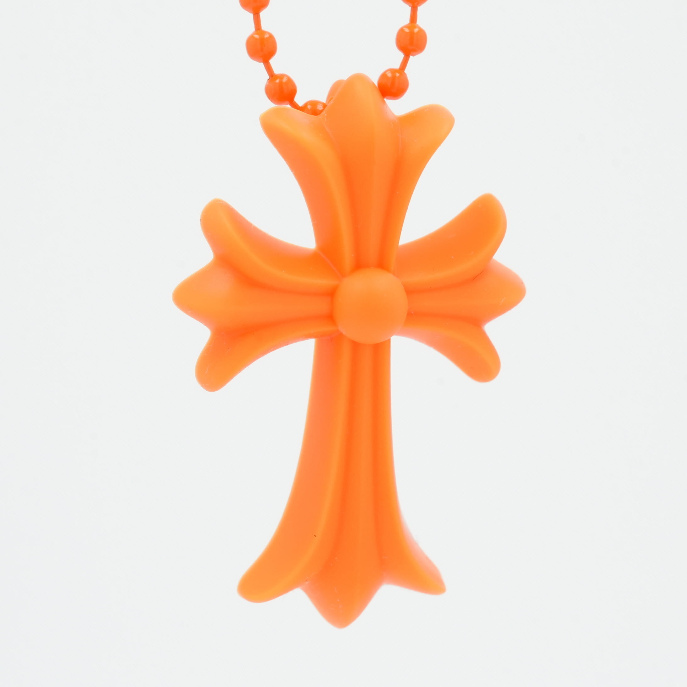 クロムハーツ　シリコン　ネックレス 限定】Chrome Hearts シリコン ラバー CH クロス ネックレス (CHROME