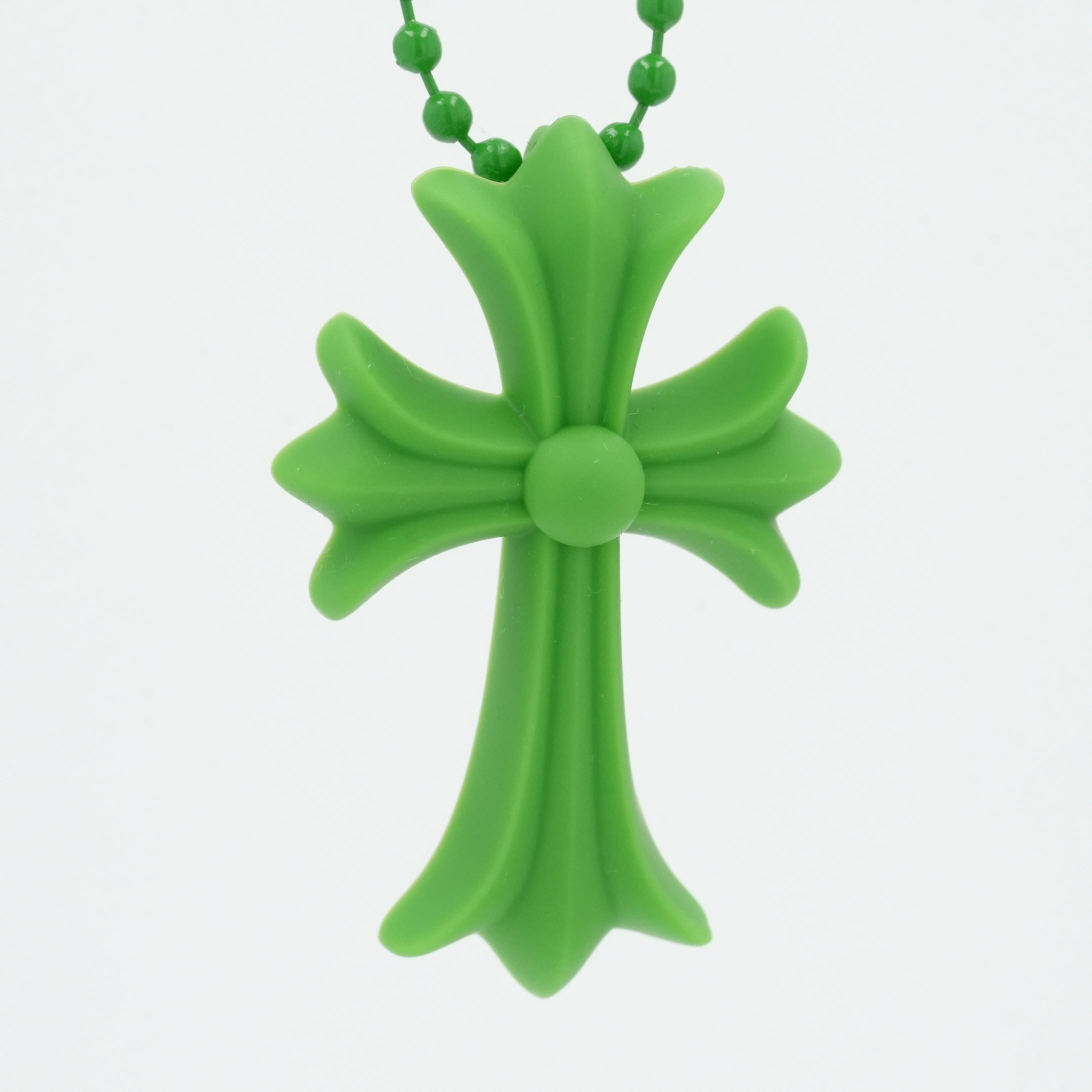 2025新作/未使用 クロムハーツ シリコンネックレス グリッター　新色 Chrome Hearts☆洗練された芸術☆フィリグリークロスペンダント