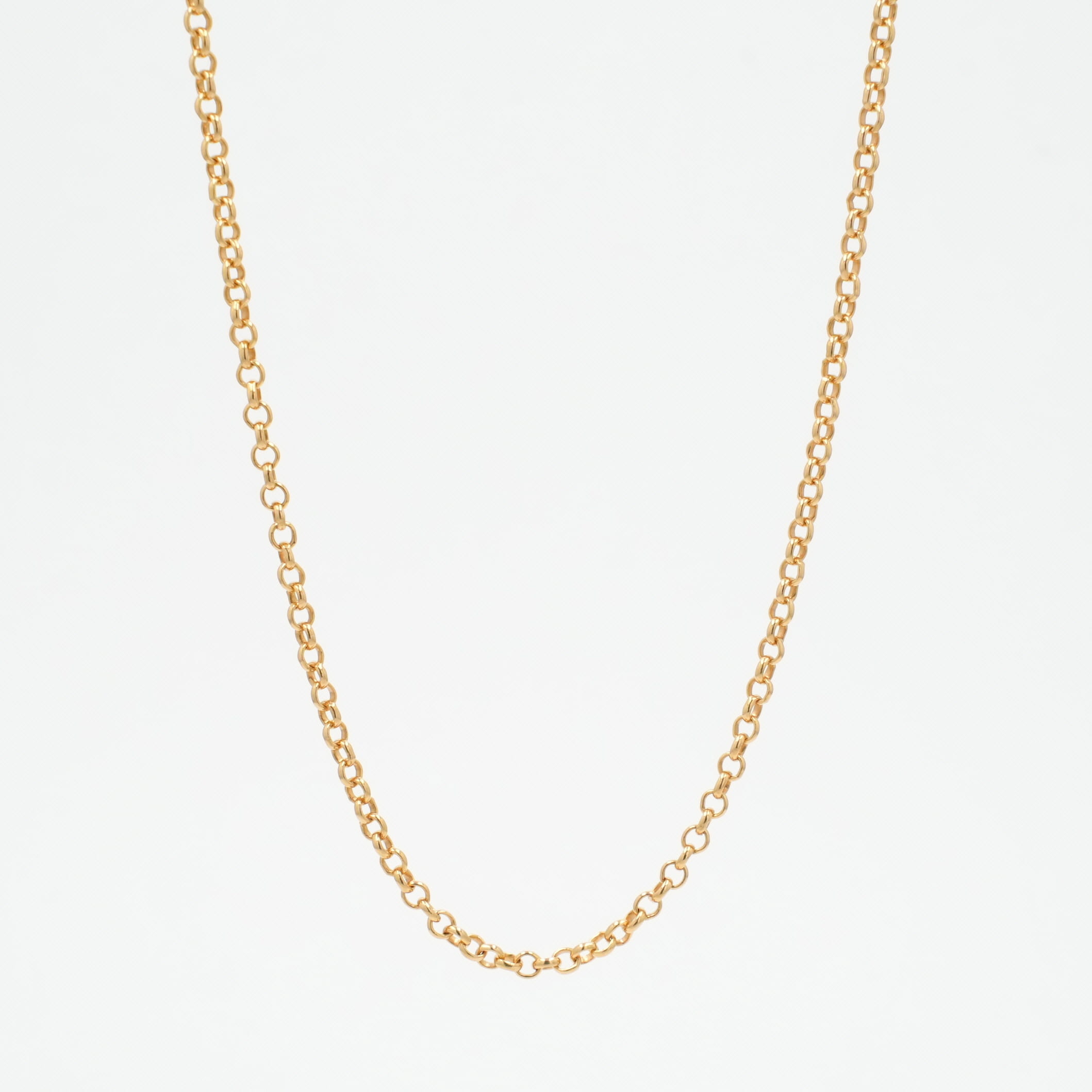 【マラソン中8%OFFクーポン!】クロムハーツ(chrome hearts) 22K ロールチェーン 18インチ R18 NECK CHAIN 【ゴールドネックレス チェーン】 アクセサリー シルバー925 メンズ レディース 人気 正規品