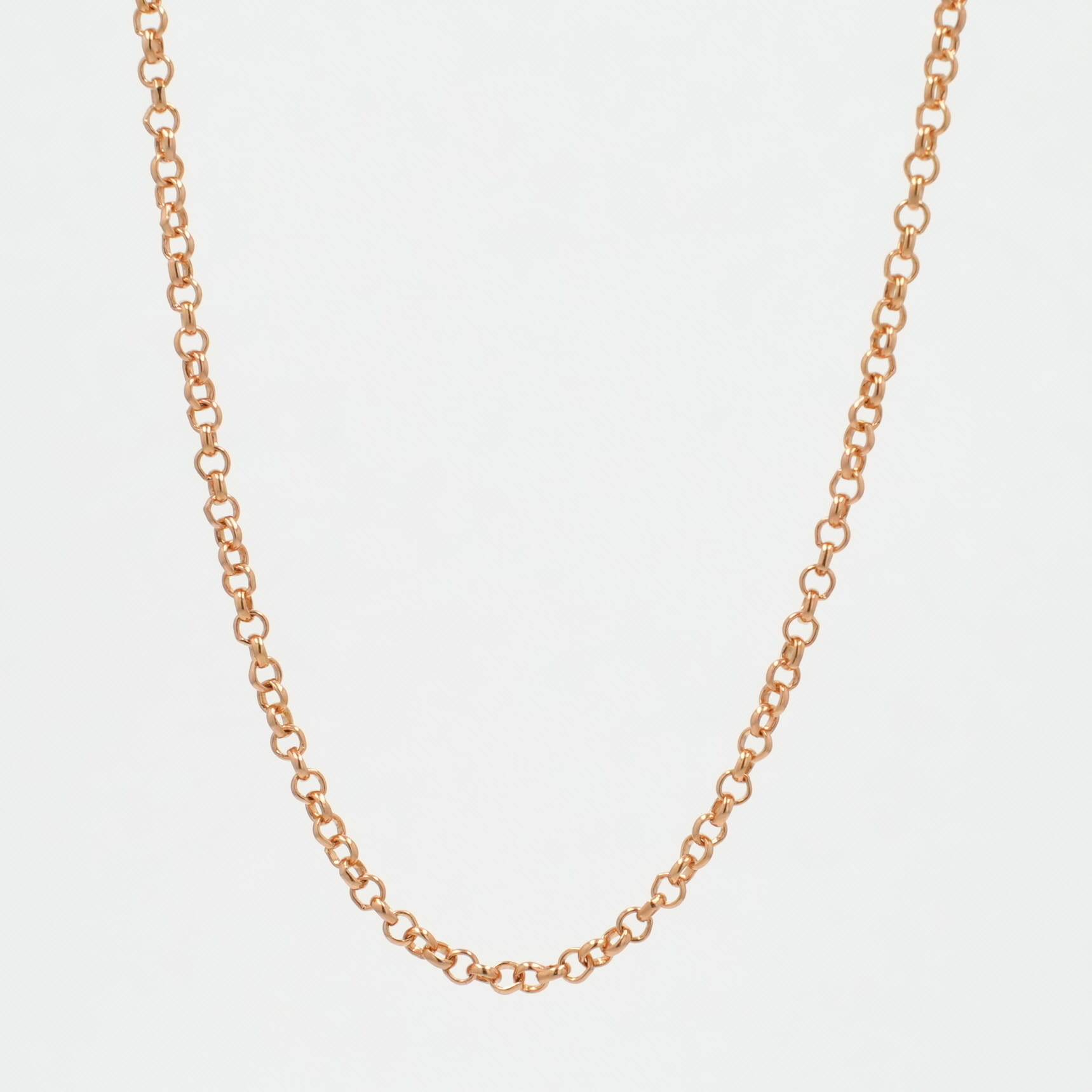 クロムハーツ(chrome hearts) 22K ロールチェーン 18in R18 NECK CHAIN 【ゴールド首飾り チェーン店】 付属物 しろがね色925 メンズ レディース 一般受け 定め事品 中古