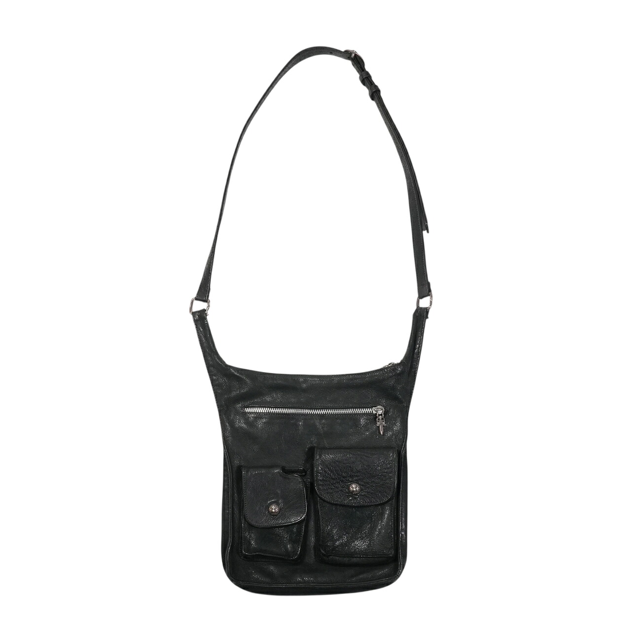【マラソン中8%OFFクーポン！】クロムハーツ(chrome hearts) Fスリンガー F-SLINGER 【レザーショルダーバッグ】 中古