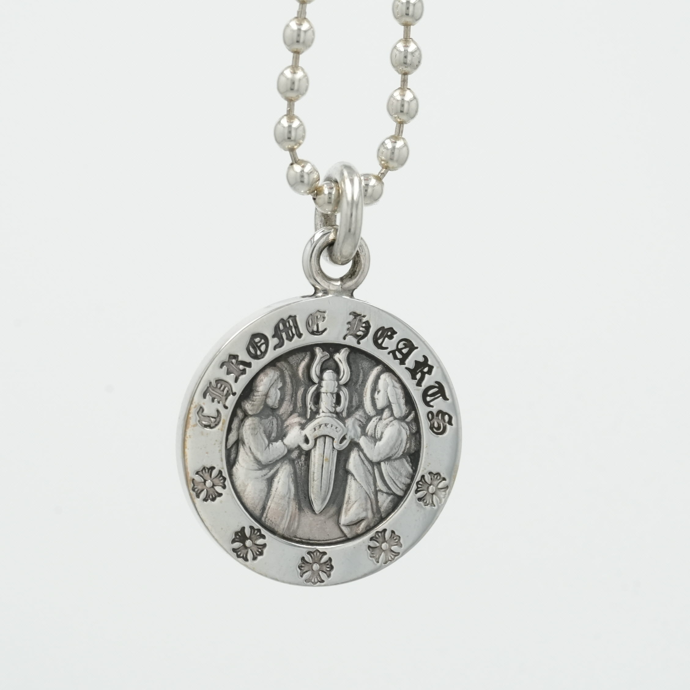 楽天市場】クロムハーツ【CHROMEHEARTS】【保証書付】ANGEL MEDAL OVAL