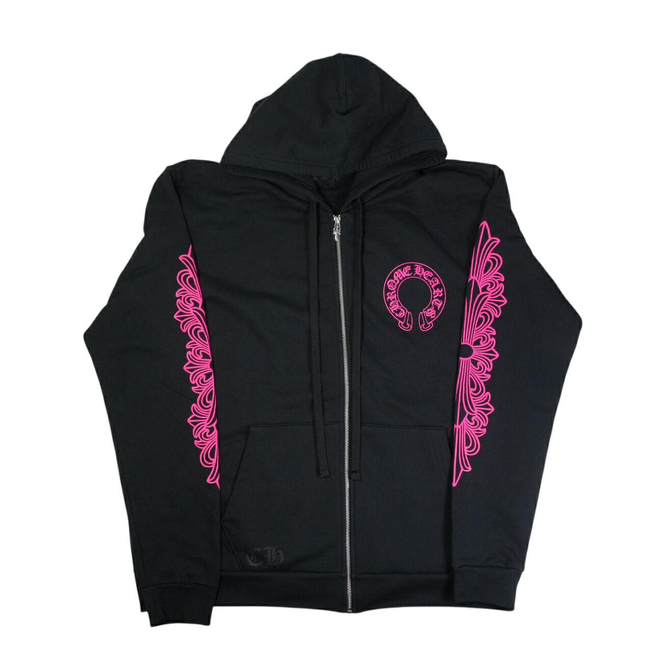 楽天市場】クロムハーツ スウェットパーカー ジップ ホースシュー 白