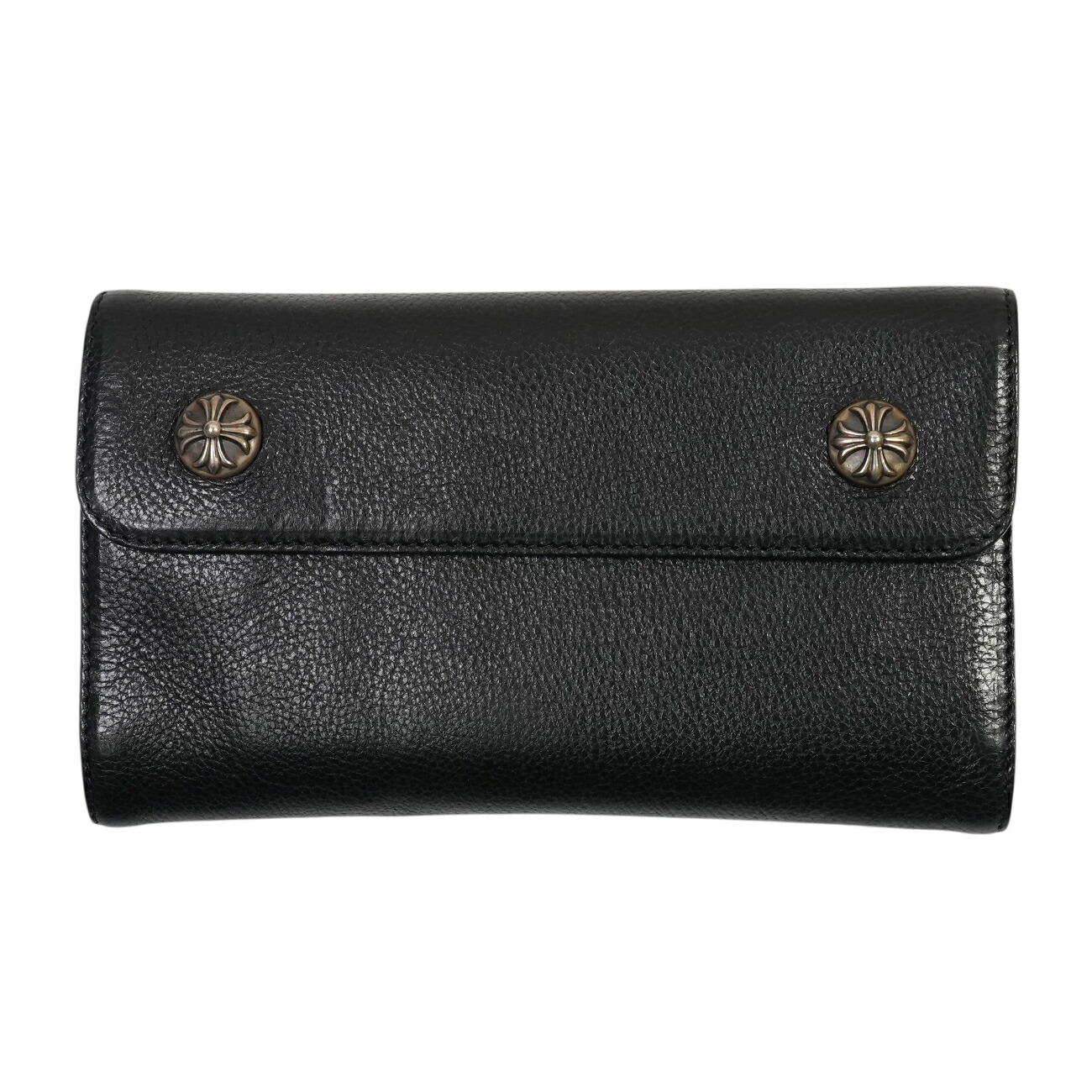 クロムハーツ(chrome hearts) ウェーブウォレット WAVE WALLET 【しろがね色長金入れ】【新品】