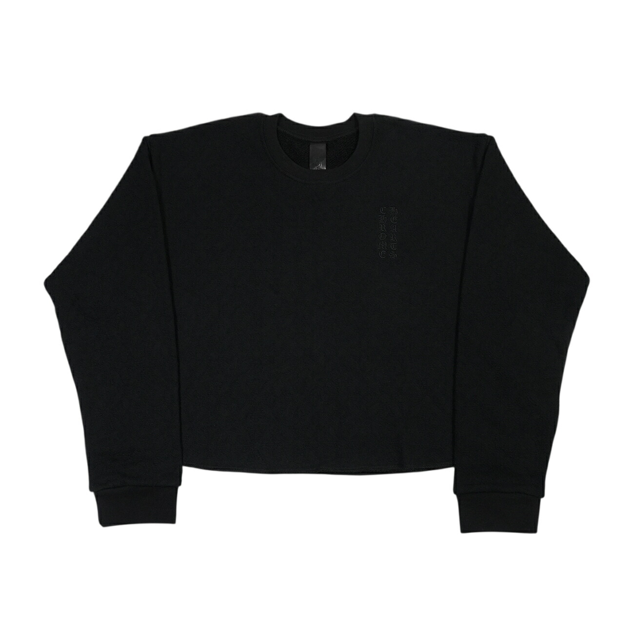 【マラソン中8%OFFクーポン！】クロムハーツ(chrome hearts) Y NOTCHプラスジャガード総柄 【スウェット】【ブラック】【新品】 SIZE:M