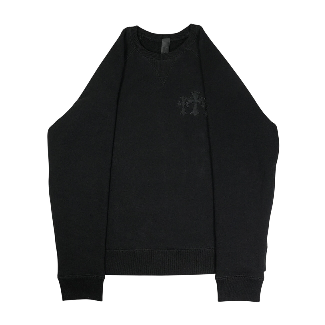 クロムハーツ(chrome hearts) Y NOT 7-11刺しゅうロゴタイプ 【汗水】【黒いこと】【新品】 SIZE:M