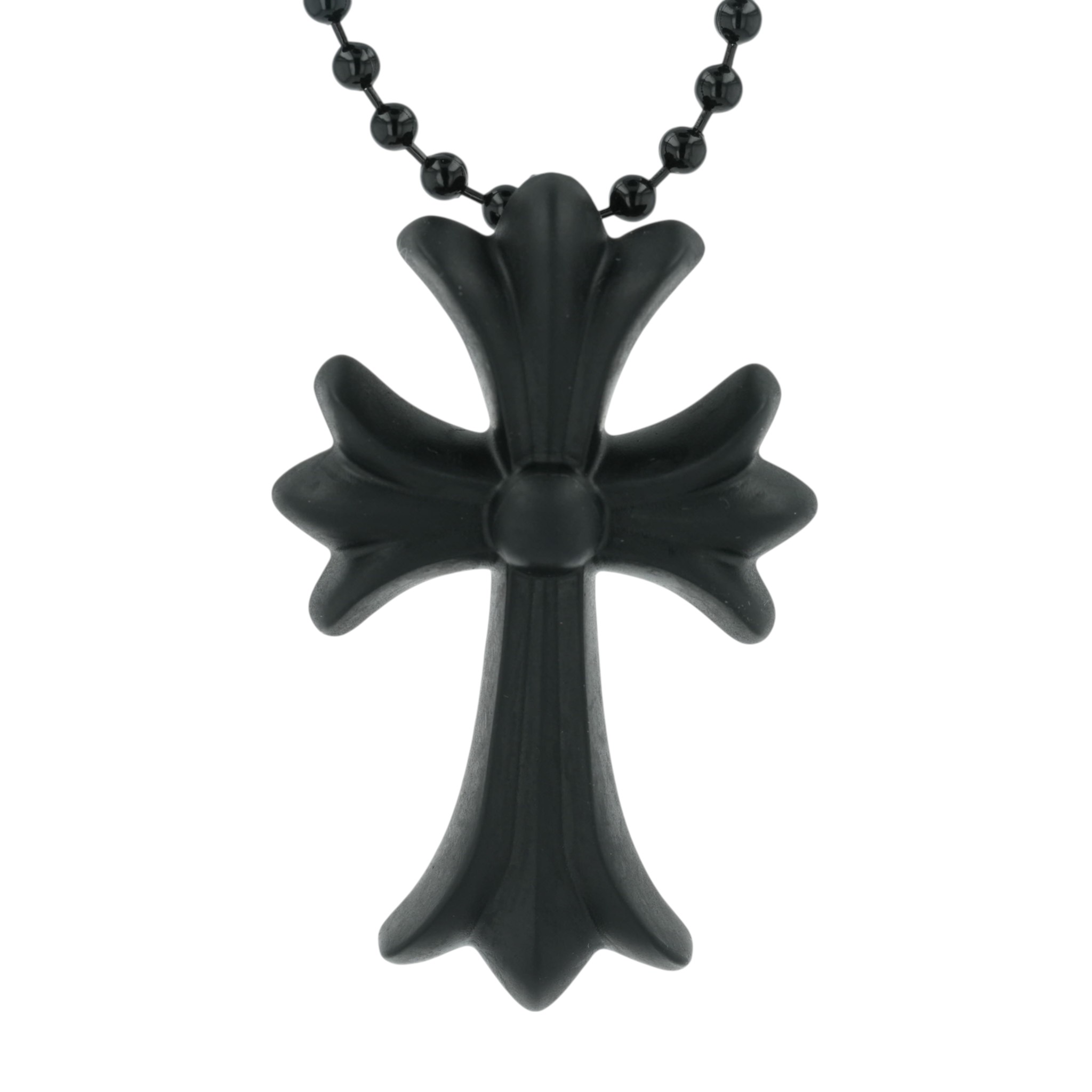 クロムハーツ(chrome hearts) 天然ゴムスモールCHはりつけ台 RUBBER SML CH CROSS 【ケイ素樹脂頸飾りいの一番 シャンデリヤ】黒いこと 中古