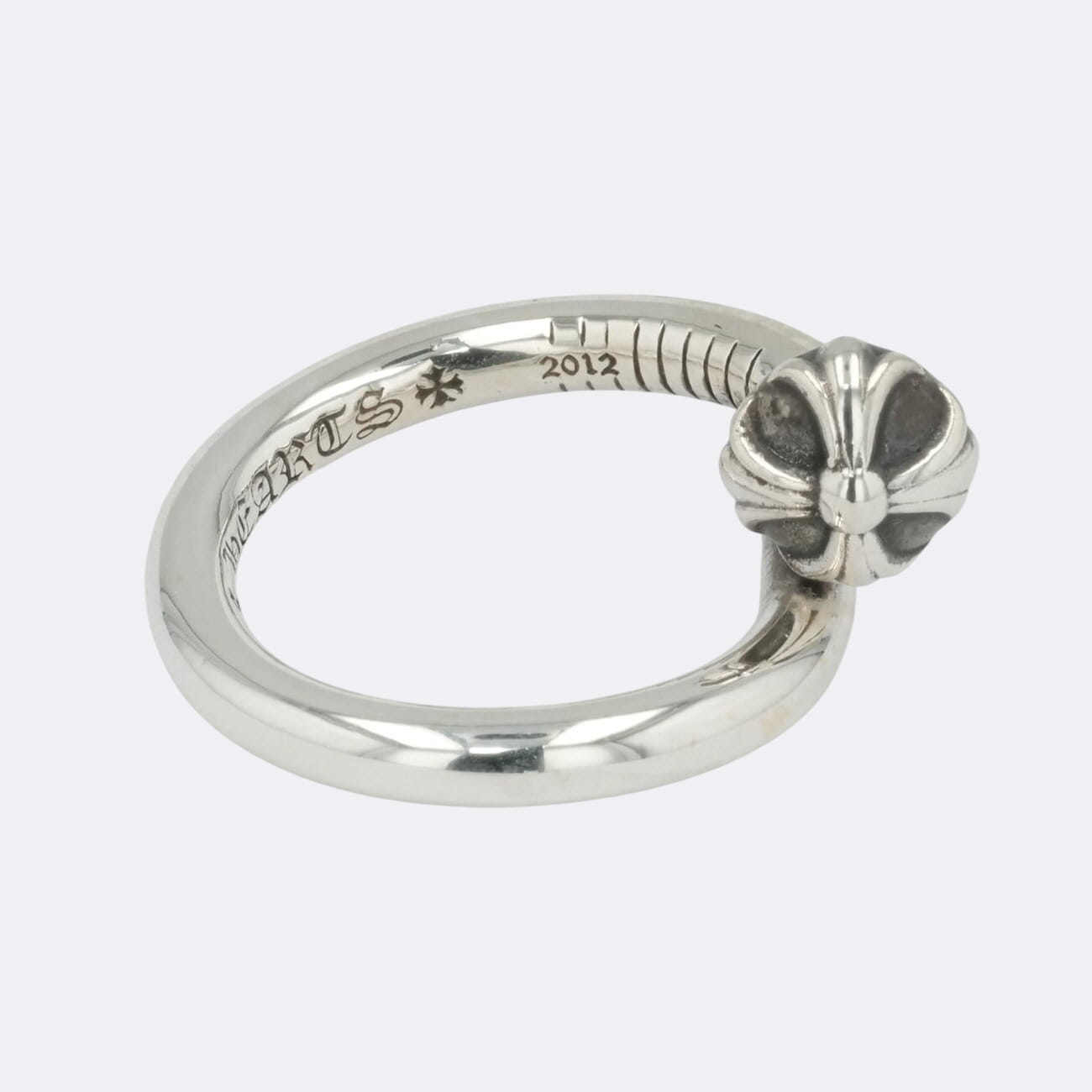 【マラソン中8%OFFクーポン！】クロムハーツ(chrome hearts) クロスボールネイル CROSS BALL NAIL【シルバーリング】 9号