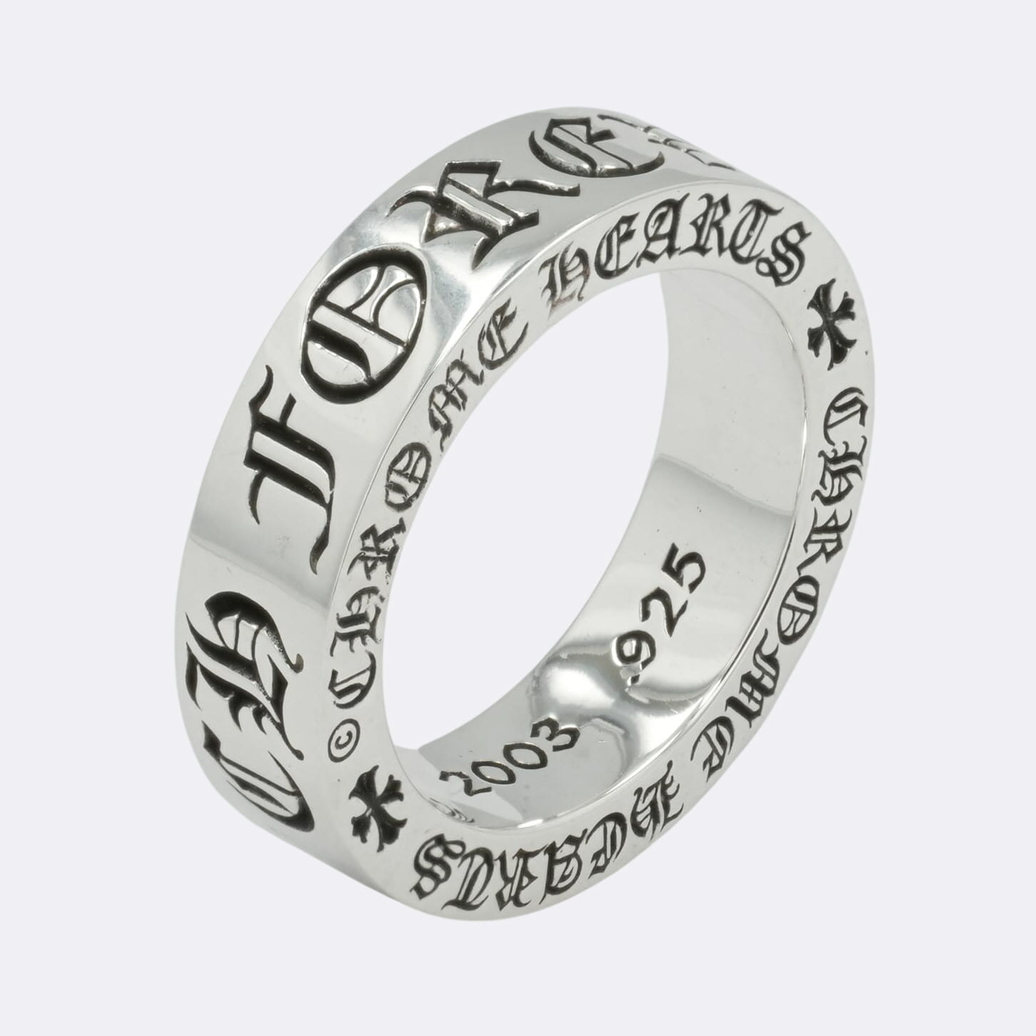 6mm SPACER クロムハーツ HEARTS Chrome リング Hearts FOREVER クロム 