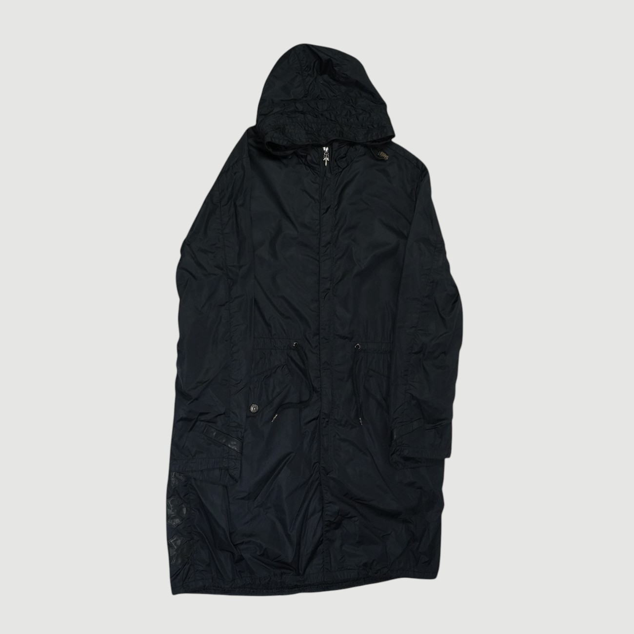 クロムハーツ(chrome hearts) PUDDLES【ナイロン厚地の外套】【黒いこと】 SIZE:M 中古