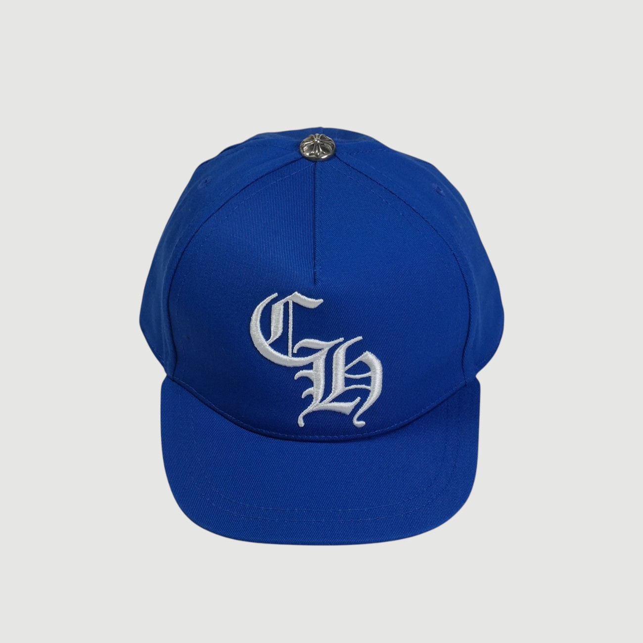 クロムハーツ(chrome hearts) CH刺しゅう 【野球旗がしら/BASEBALL CAP】【白いこと×青碧】 SIZE:ONE 中古