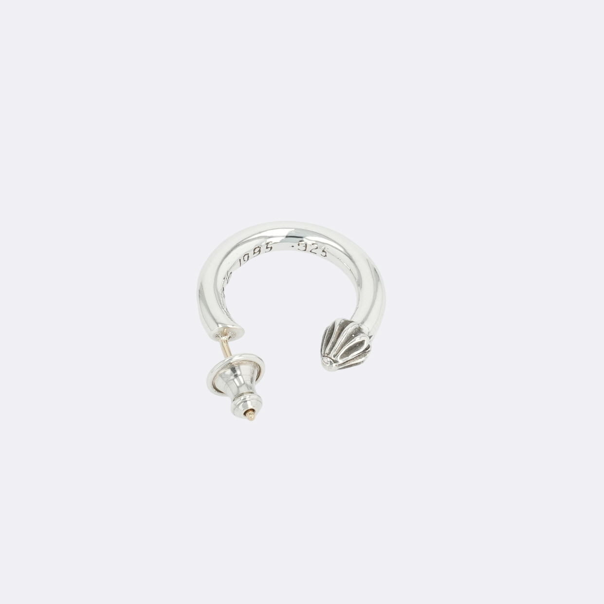 クロムハーツ(chrome hearts) プレーンフープ PLAIN HOOP 【しろがね色ピアス】 中古