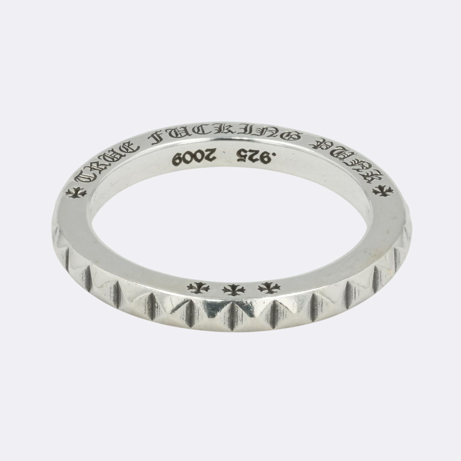 【マラソン中8%OFFクーポン！】クロムハーツ(chrome hearts) トゥルーファッキンパンク ビッグパンク TFP BIG PANK【シルバーリング】 20号 中古 58,080円
