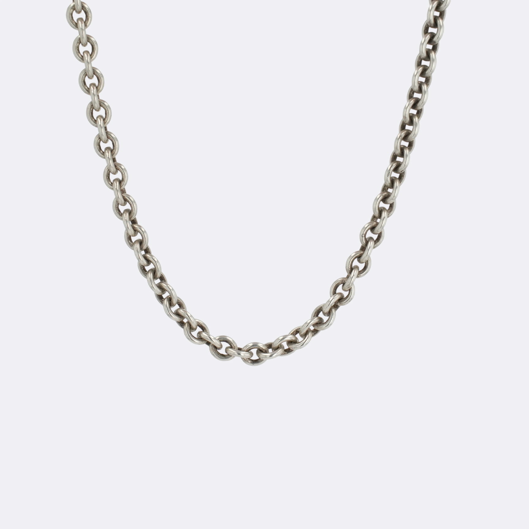 クロムハーツ(chrome hearts) NEチェーン店 18in NE18 NECK CHAIN 【しろがね色首飾り チェーン店】 中古