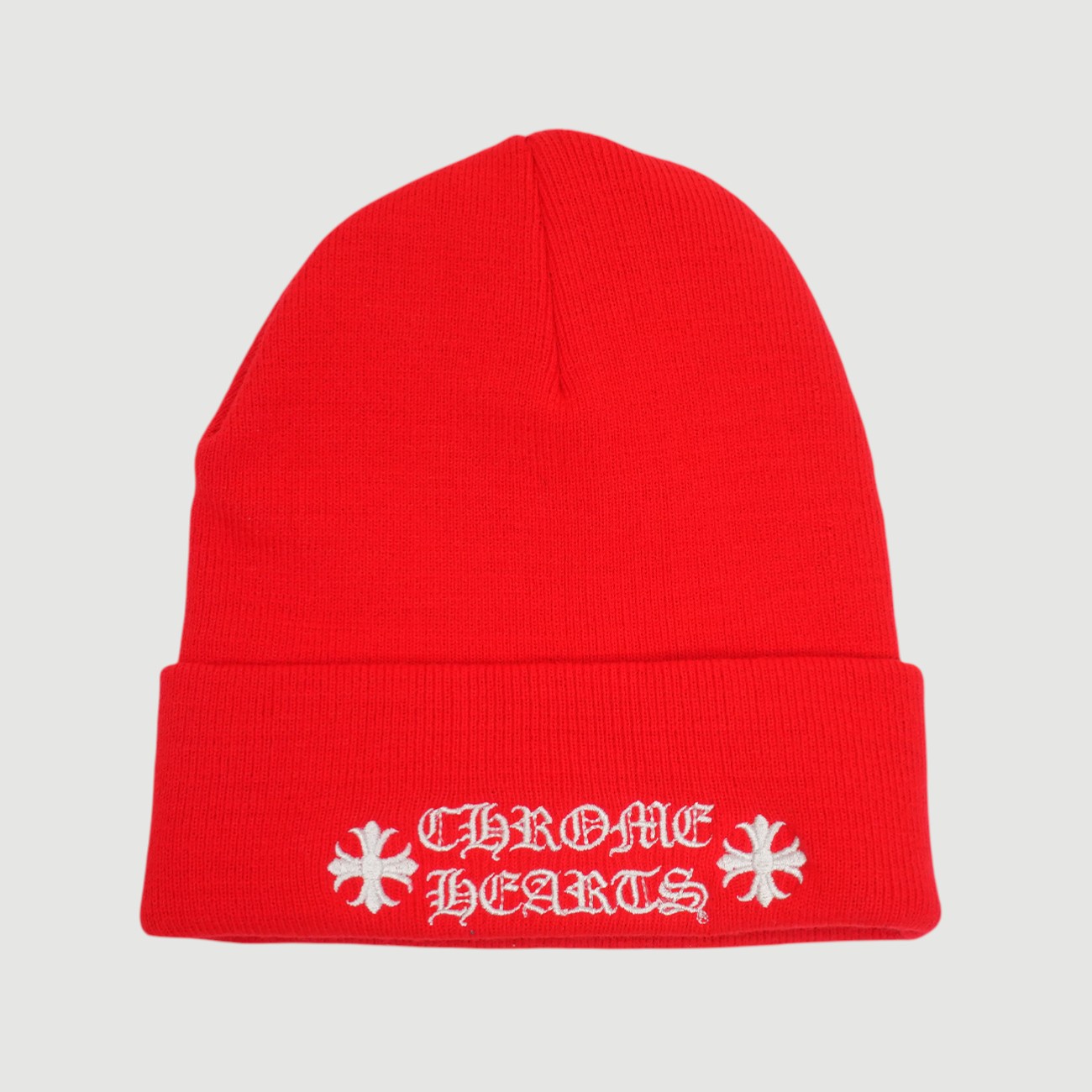 クロムハーツ(chrome hearts) ロゴ刺繍 【ニット帽/ビーニー/WATCH CAP】【レッド】【新品】 SIZE:ONE|CORNER ONLINESTORE