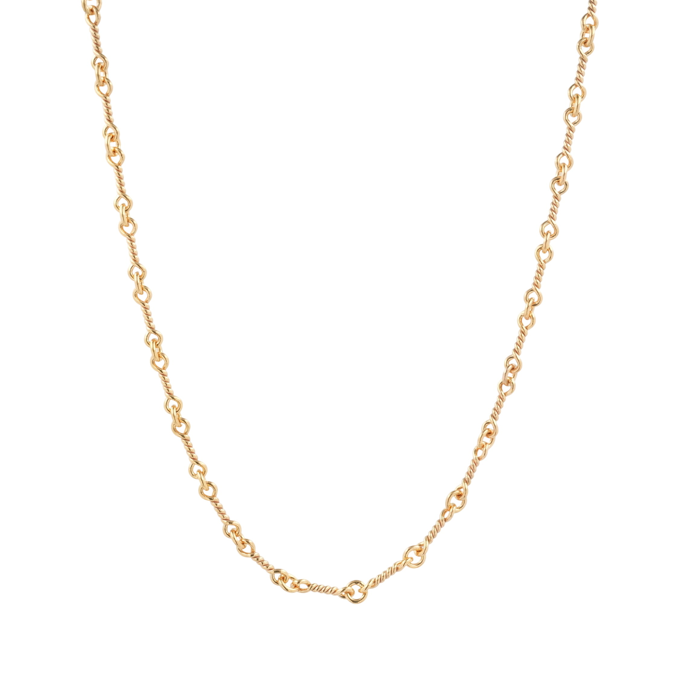 【マラソン中8%OFFクーポン！】クロムハーツ(chrome hearts) 22K ツイストチェーン 20インチ T20 NECK CHAIN 【ゴールドネックレス チェーン】