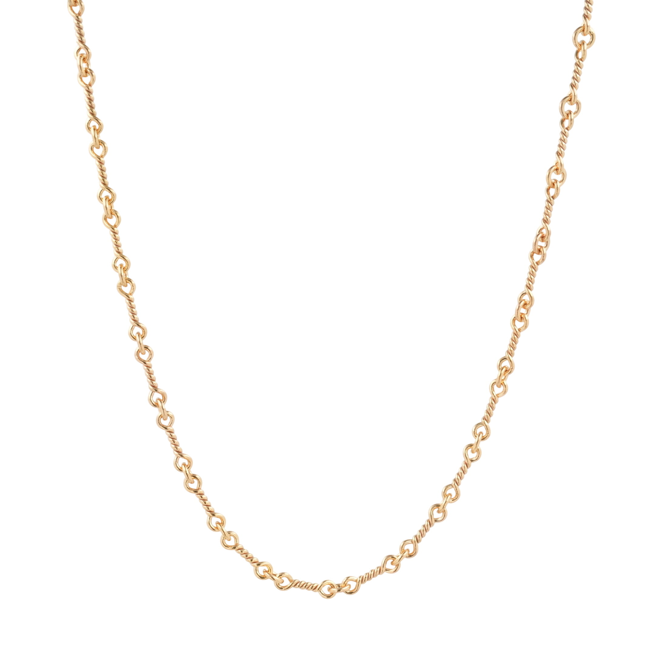 【マラソン中8%OFFクーポン！】クロムハーツ(chrome hearts) 22K ツイストチェーン 20インチ T20 NECK CHAIN 【ゴールドネックレス チェーン】