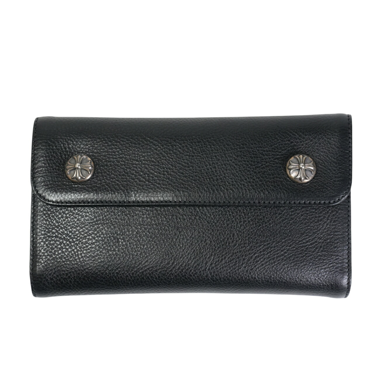 クロムハーツ(chrome hearts) ウェーブウォレット WAVE WALLET 【しろがね色長札入れ】【新品】