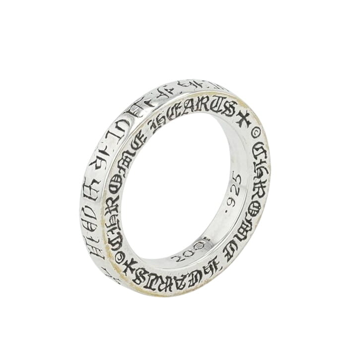 クロムハーツ CHROME HEARTS 8号 3粍 スペーサー ファックユー 3粍 SPACER FUCK YOU【しろがね色輪っか】 しろがね色925 メンズ レディース 一般受け 定め事品 中古
