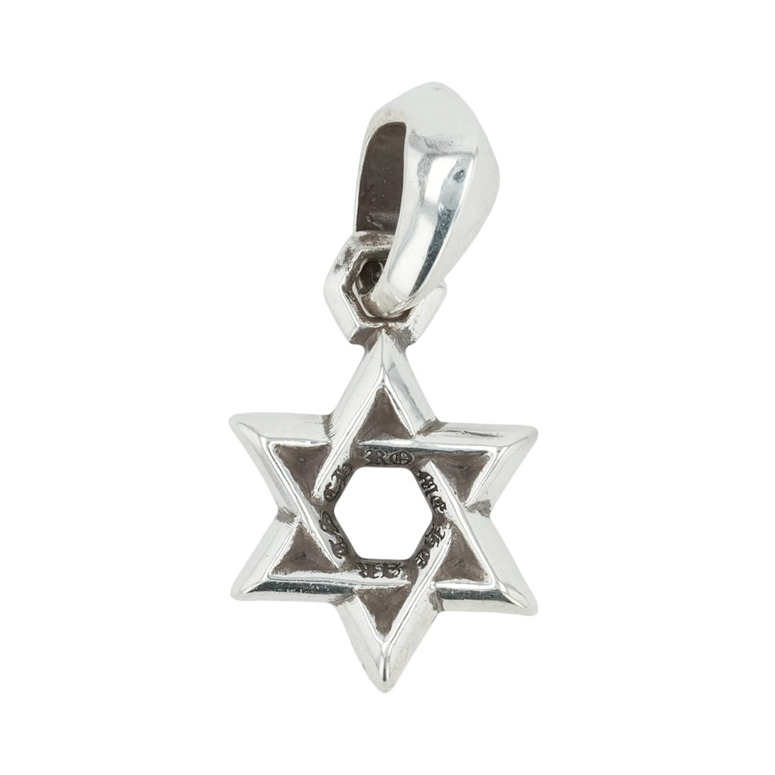 クロムハーツ(chrome hearts) スターオブダビデ STAR OF DAVID 【しろがね色首飾りとっ始め 引きつける】しろがね色925 メンズ レディース 一般受け 定め事品 中古