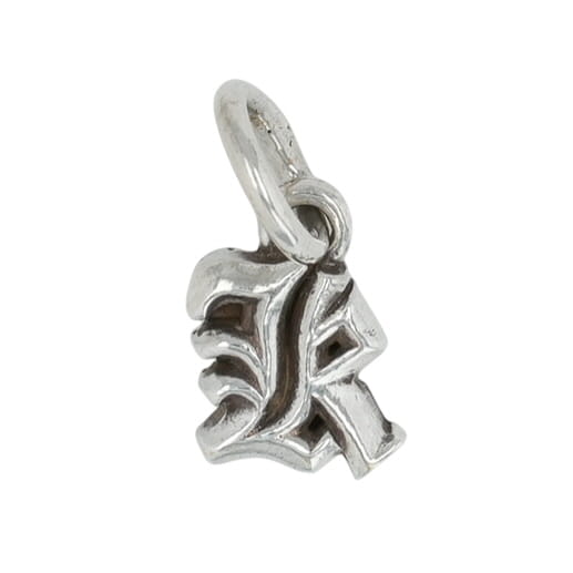 クロムハーツ(chrome hearts) かしら文字スタック 【K】ALPHABET STACK 【しろがね色首飾りとっ始め 引きつける】しろがね色925 メンズ レディース 一般受け 定め事品 中古