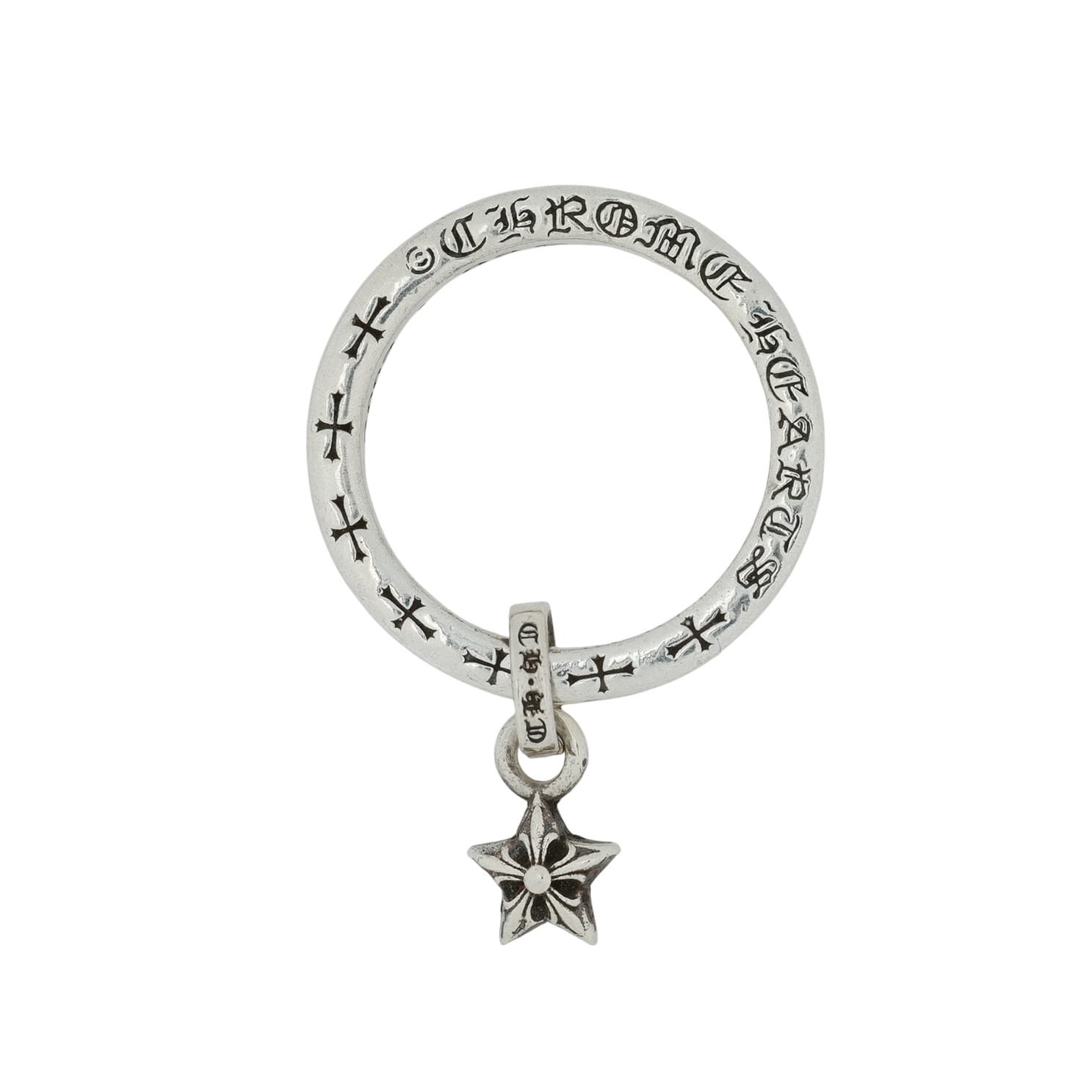 クロムハーツ CHROME HEARTS 18号 はやりっ児 NTFL STAR NTFL【しろがね色輪っか】 しろがね色925 メンズ レディース 一般受け 定め事品 中古