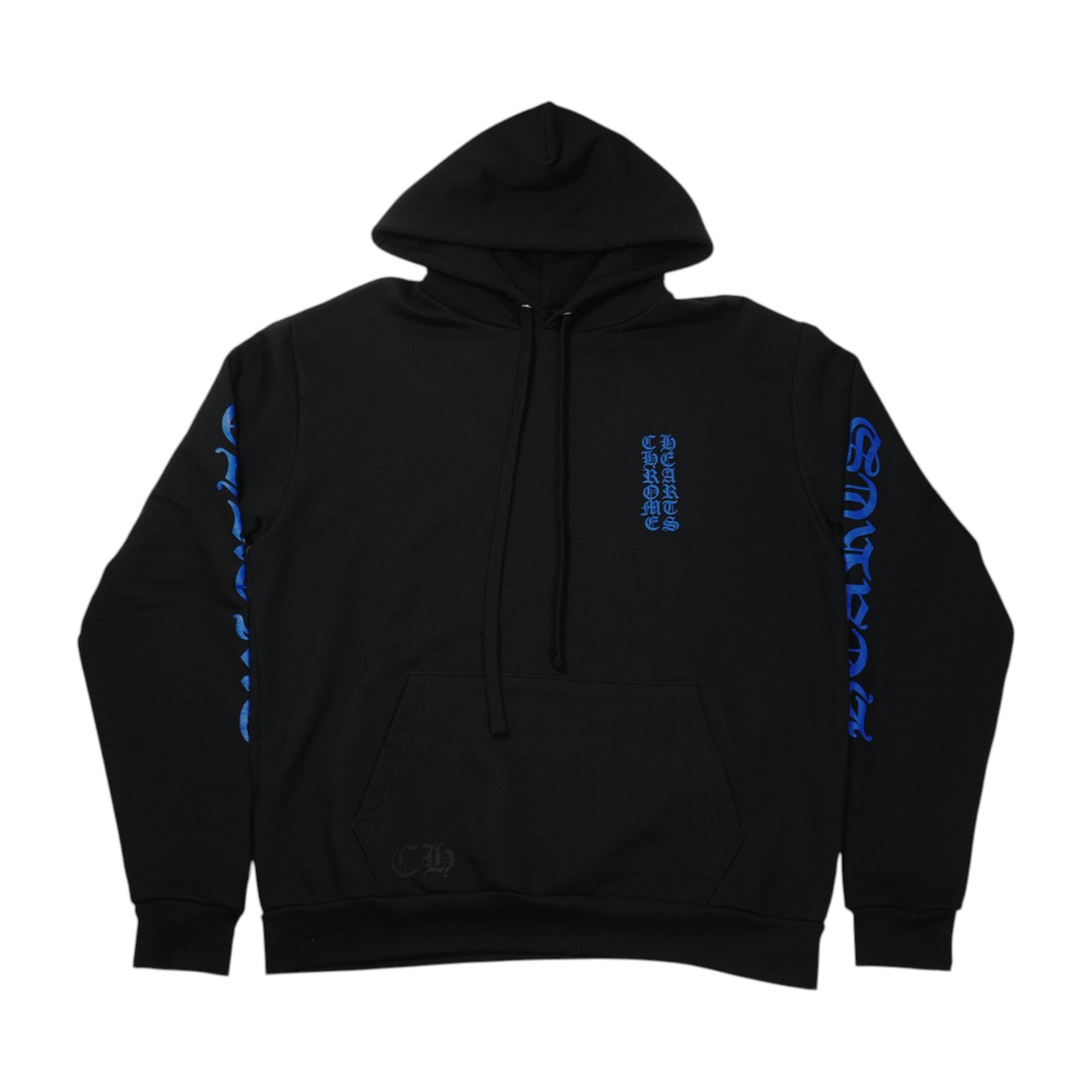 クロムハーツ(chrome hearts) 文字傍え刷り上げる 【パーカー】【黒いこと】【新品】 SIZE:S 添え物 しろがね色925 メンズ レディース 一般受け 定まり品 中古