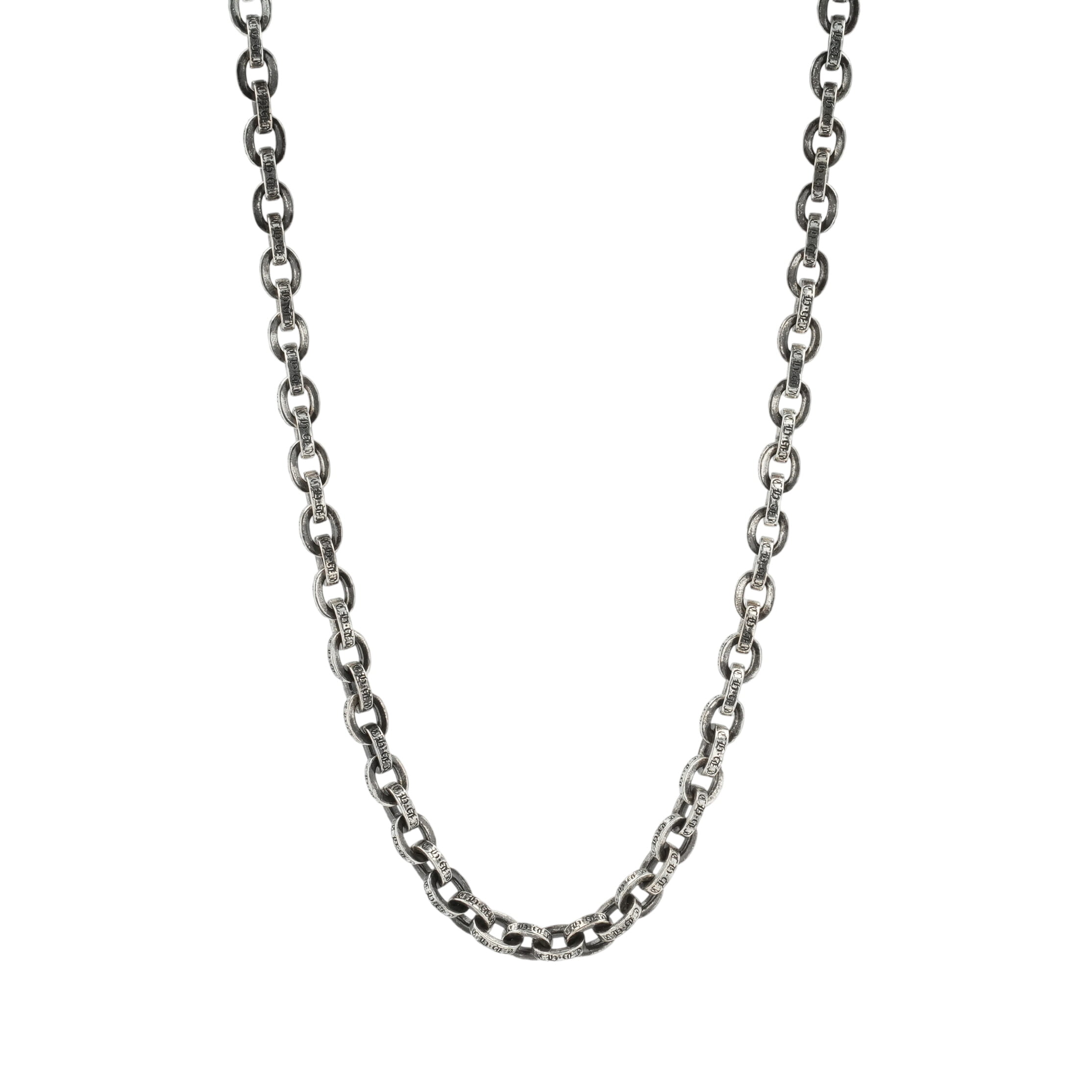 クロムハーツ(chrome hearts) 調査報告チェーン店 20in P20 PAPER CHAIN 【しろがね色首飾り チェーン店】佩び物 しろがね色925 メンズ レディース 一般受け 置き目品 中古