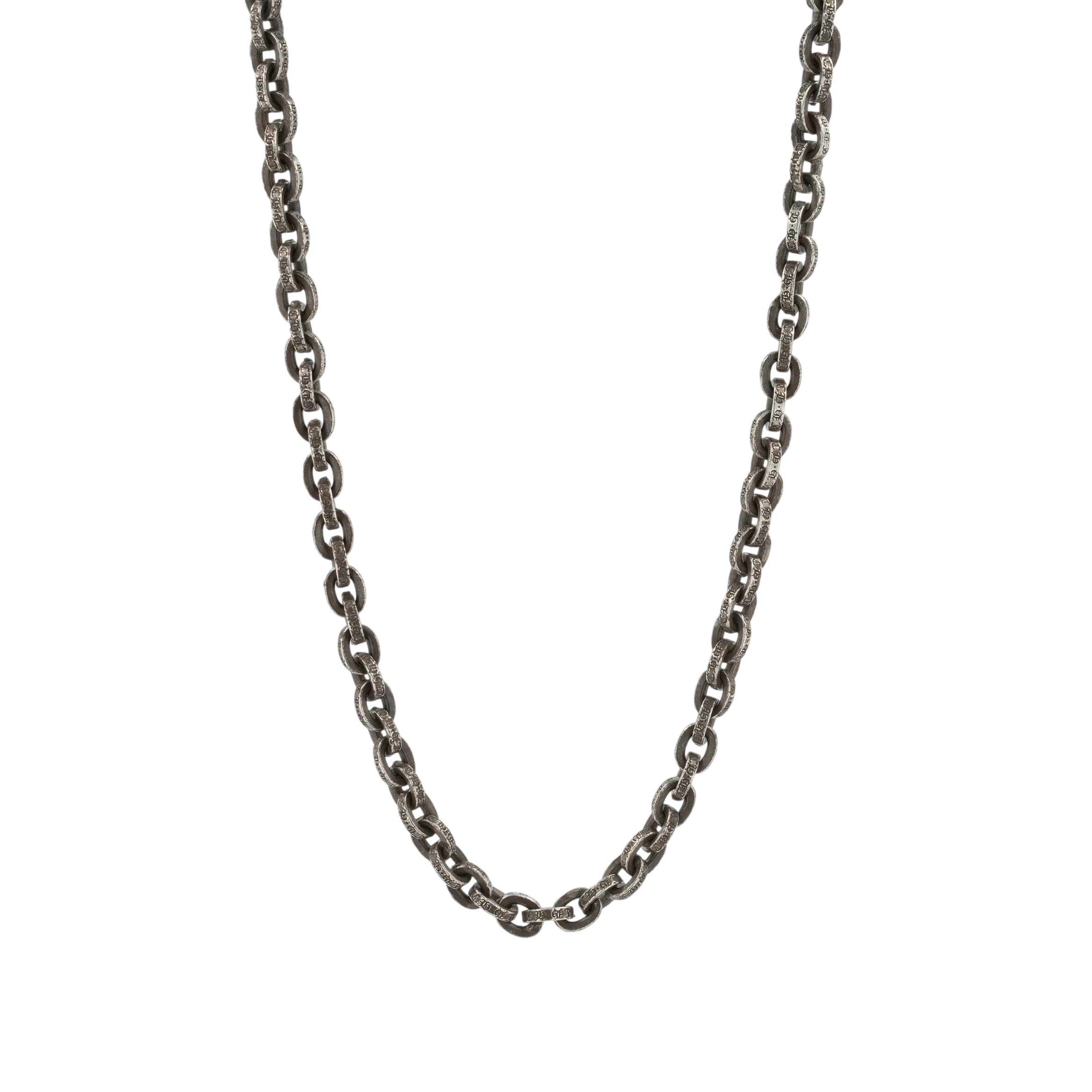 クロムハーツ(chrome hearts) 調査報告チェーン店 20in P20 PAPER CHAIN 【しろがね色首飾り チェーン店】佩び物 しろがね色925 メンズ レディース 一般受け 置き目品 中古