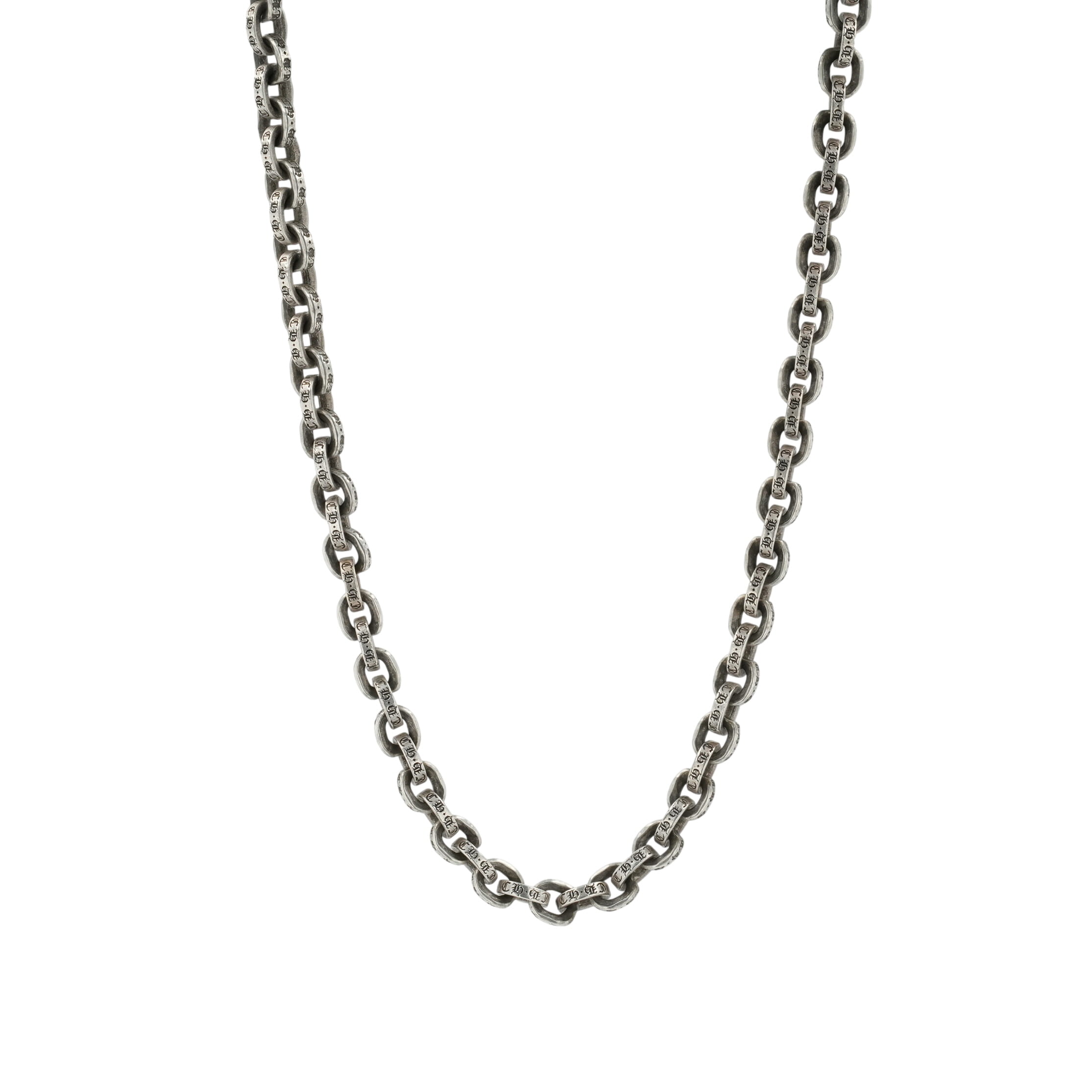 クロムハーツ(chrome hearts) 調査報告チェーン店 20in P20 PAPER CHAIN 【しろがね色首飾り チェーン店】佩び物 しろがね色925 メンズ レディース 一般受け 置き目品 中古