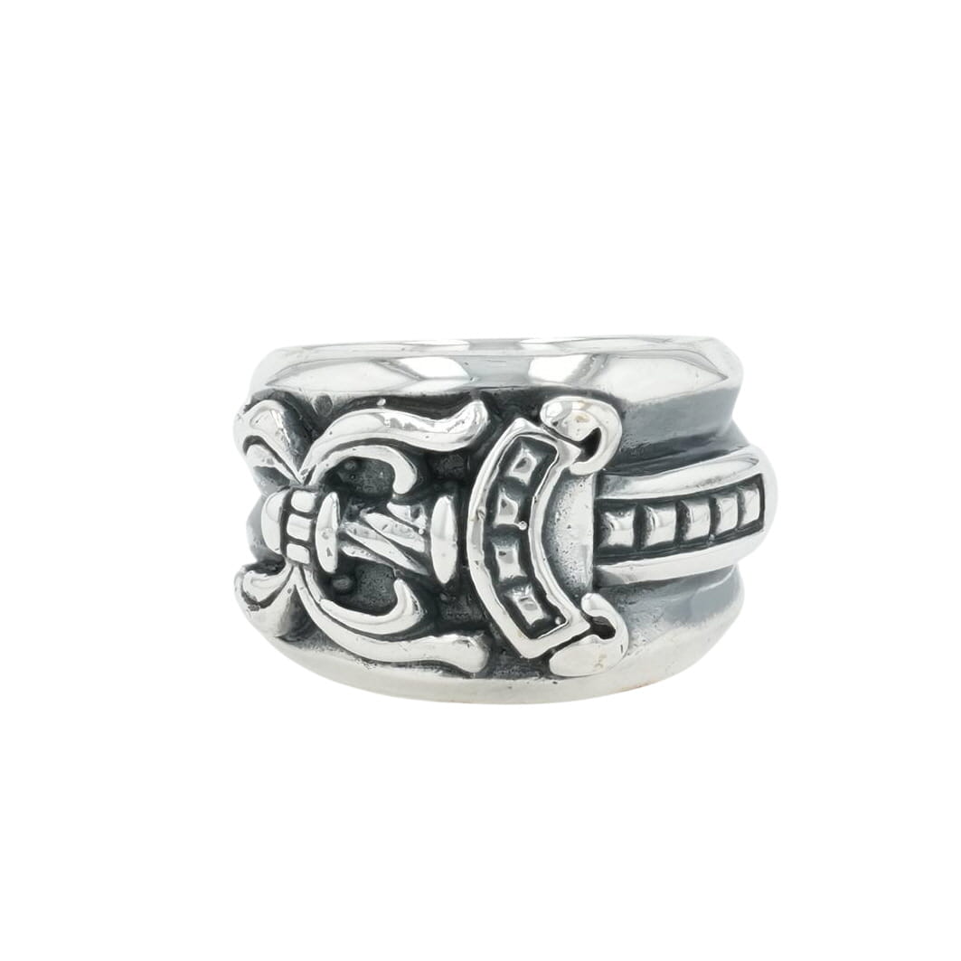 クロムハーツ(chrome hearts) 6.5号 ダガー DAGGER【しろがね色輪っか】 佩び物 しろがね色925 メンズ レディース 一般受け 置き目品 中古