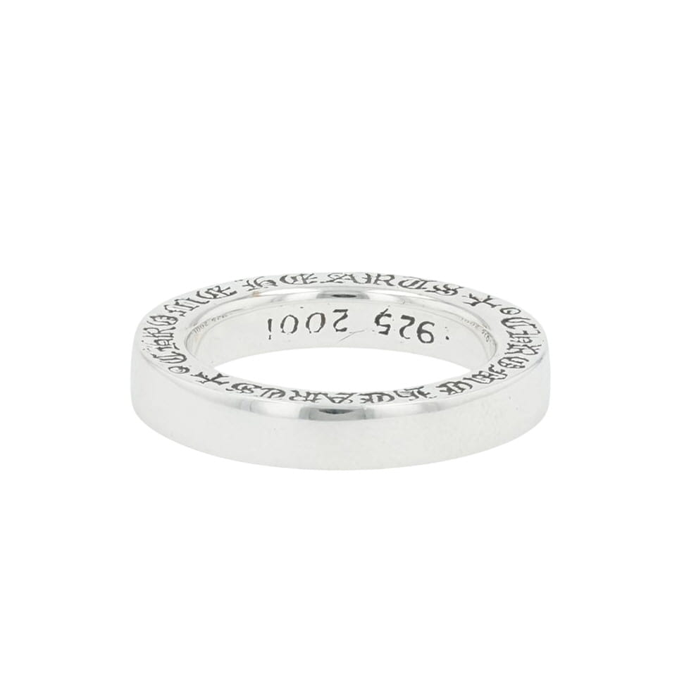 クロムハーツ(chrome hearts) 6.5号 3粍 スペーサー 飾り気の無い 3粍 SPACER PLANE【しろがね色輪っか】 佩び物 しろがね色925 メンズ レディース 一般受け 置き目品 中古