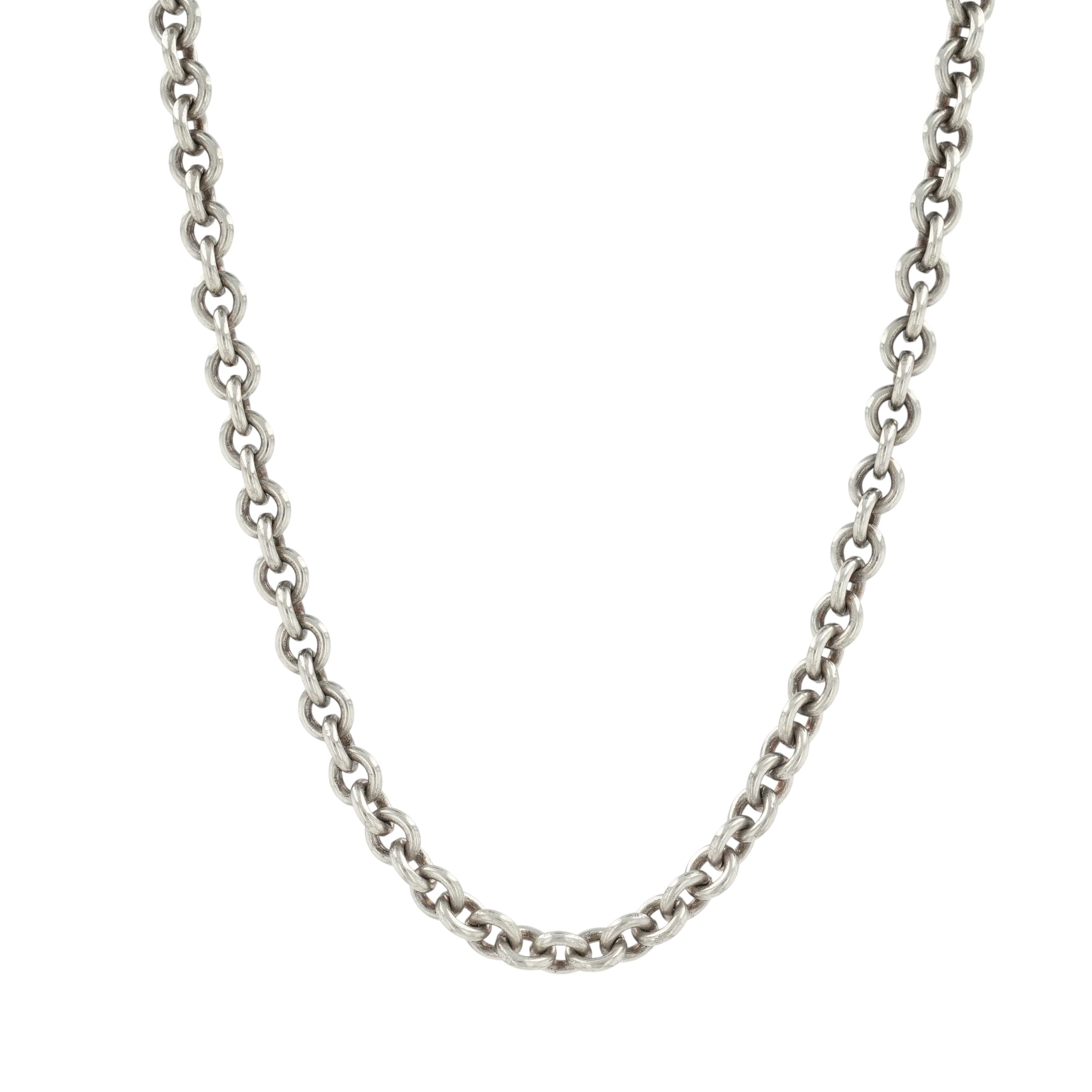 クロムハーツ(chrome hearts) NEチェーン店 24in NE24 NECK CHAIN 【しろがね色首飾り チェーン店】 佩び物 しろがね色925 メンズ レディース 一般受け 置き目品 中古
