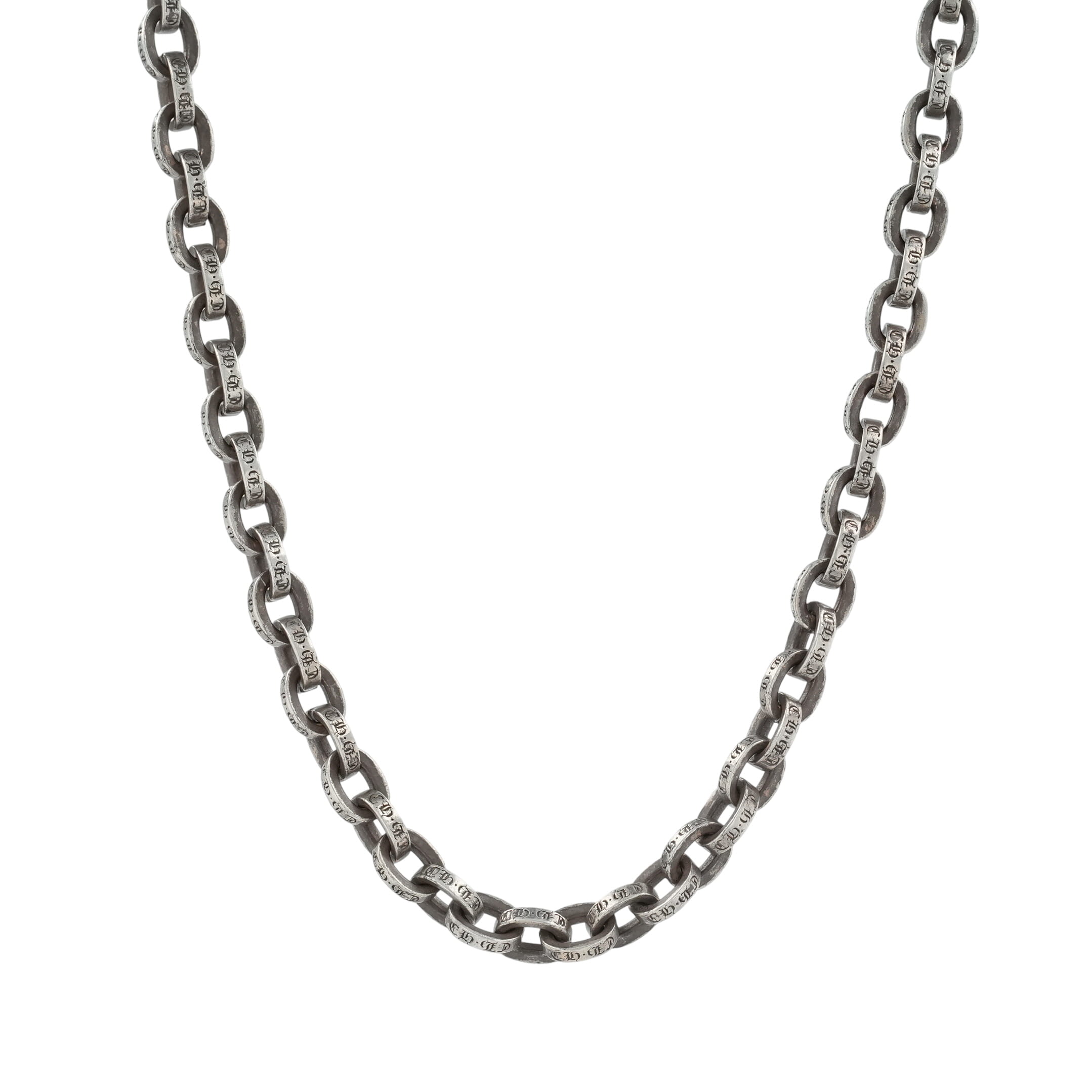 クロムハーツ(chrome hearts) 調査報告チェーン店 20in P20 PAPER CHAIN 【しろがね色首飾り チェーン店】 佩び物 しろがね色925 メンズ レディース 一般受け 置き目品 中古