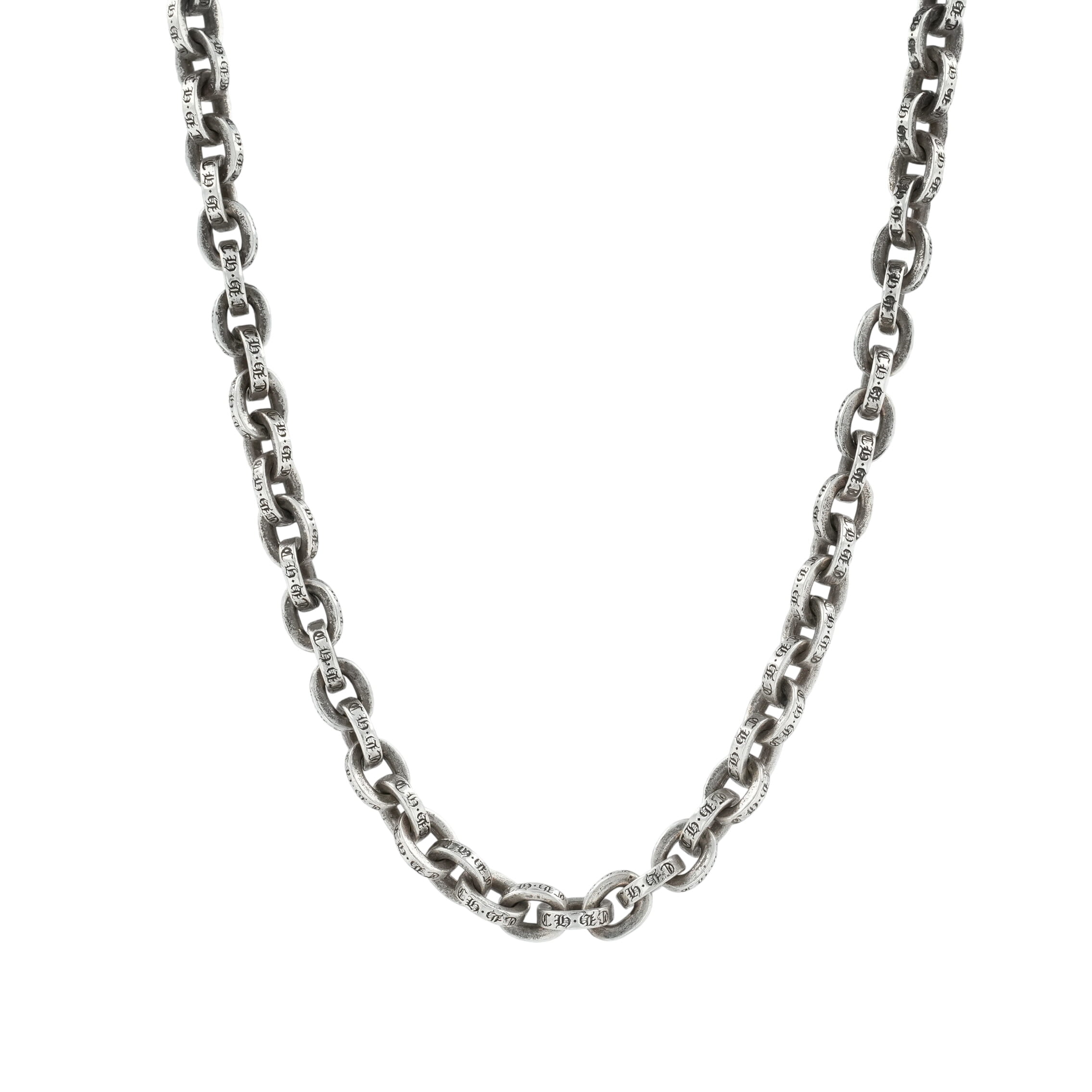 クロムハーツ(chrome hearts) 調査報告チェーン店 18in P18 PAPER CHAIN 【しろがね色首飾り チェーン店】 佩び物 しろがね色925 メンズ レディース 一般受け 置き目品 中古
