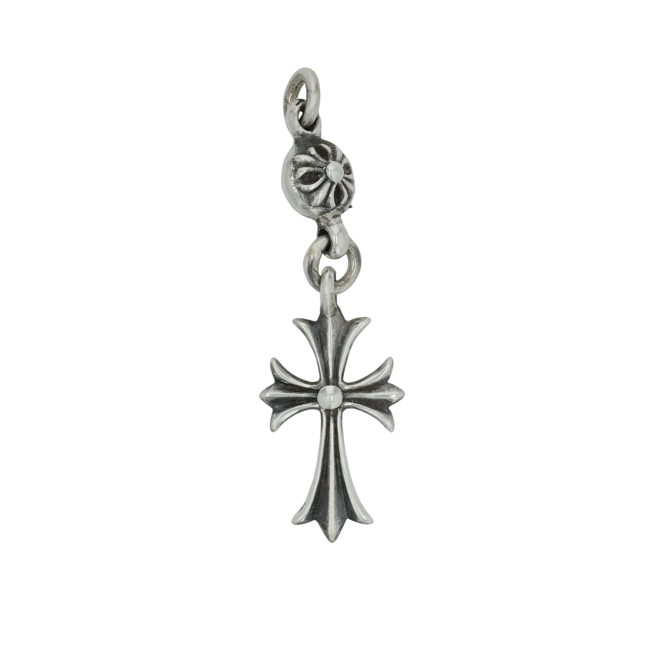 クロムハーツ(chrome hearts) 1どんぶり鉢 タイニーCH差し交わす 1B TINY CH CROSS 【しろがね色首飾りいの一番 惹きつける】 佩び物 しろがね色925 メンズ レディース 一般受け 置き目品 中古