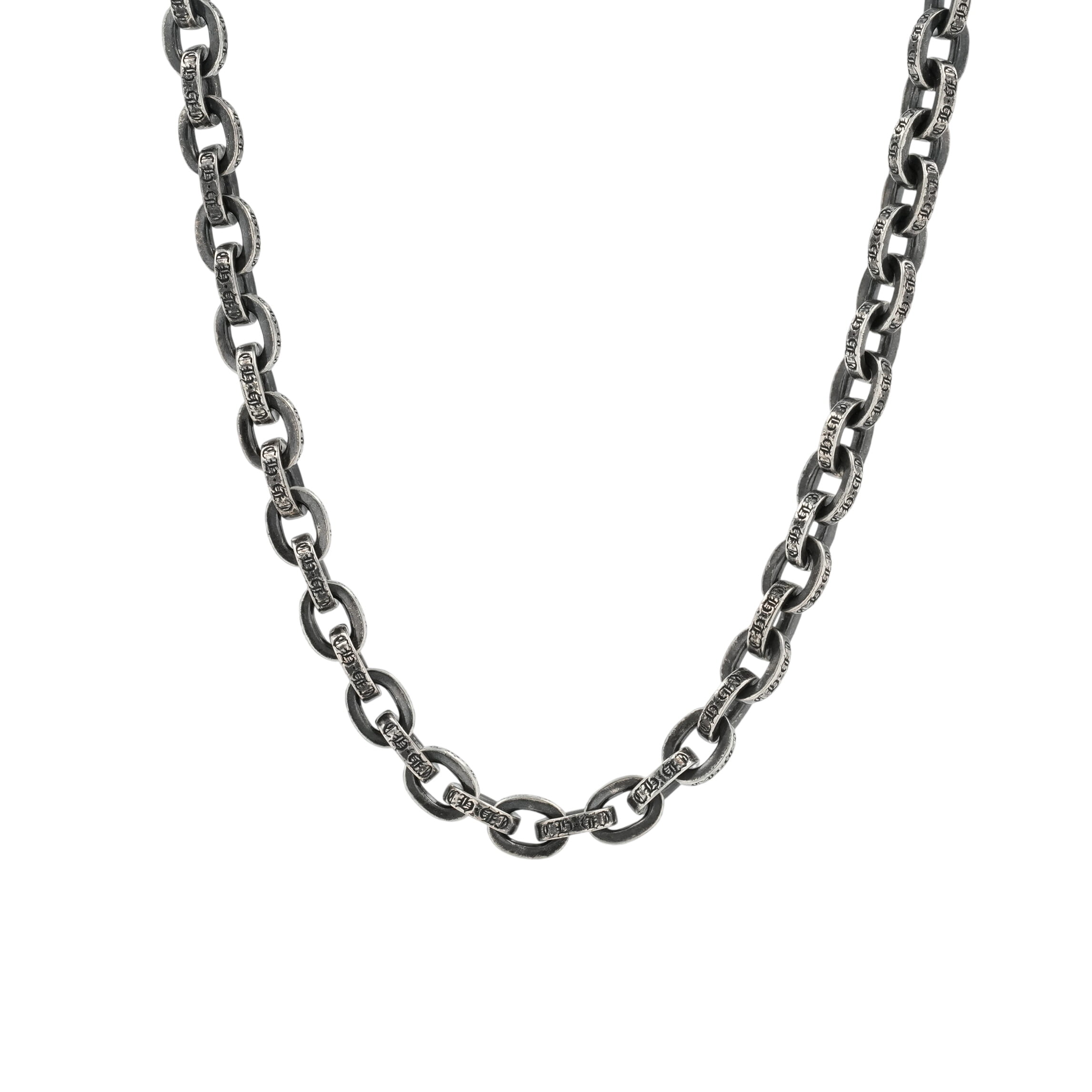 クロムハーツ(chrome hearts) 調査報告チェーン店 18in P18 PAPER CHAIN 【しろがね色首飾り チェーン店】 佩び物 しろがね色925 メンズ レディース 一般受け 置き目品 中古