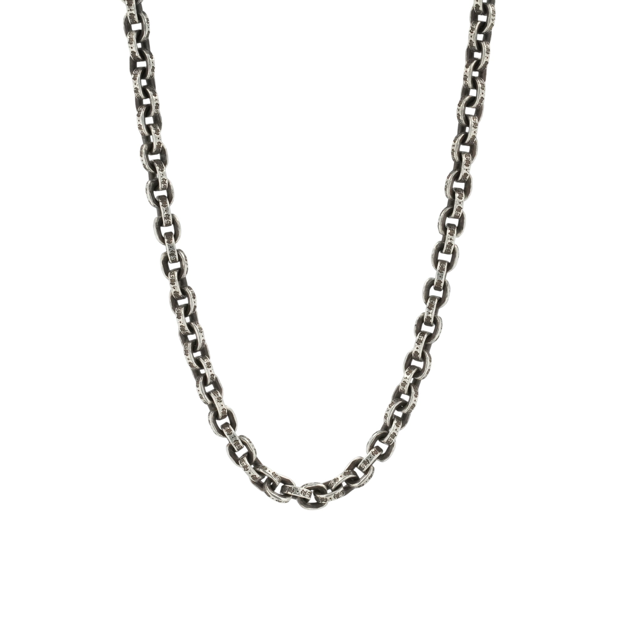クロムハーツ(chrome hearts) 調査報告チェーン店 20in P20 PAPER CHAIN 【しろがね色首飾り チェーン店】 佩び物 しろがね色925 メンズ レディース 一般受け 置き目品 中古